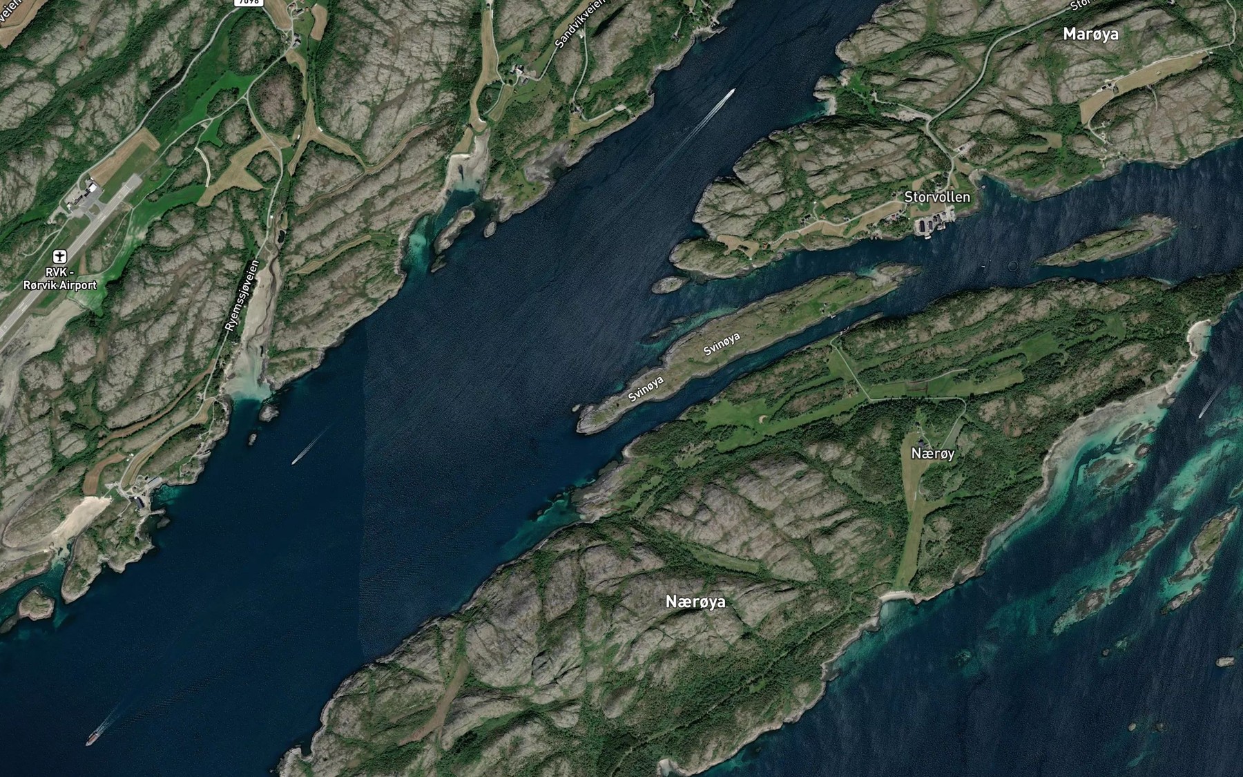 Satellite map of the Lusvika