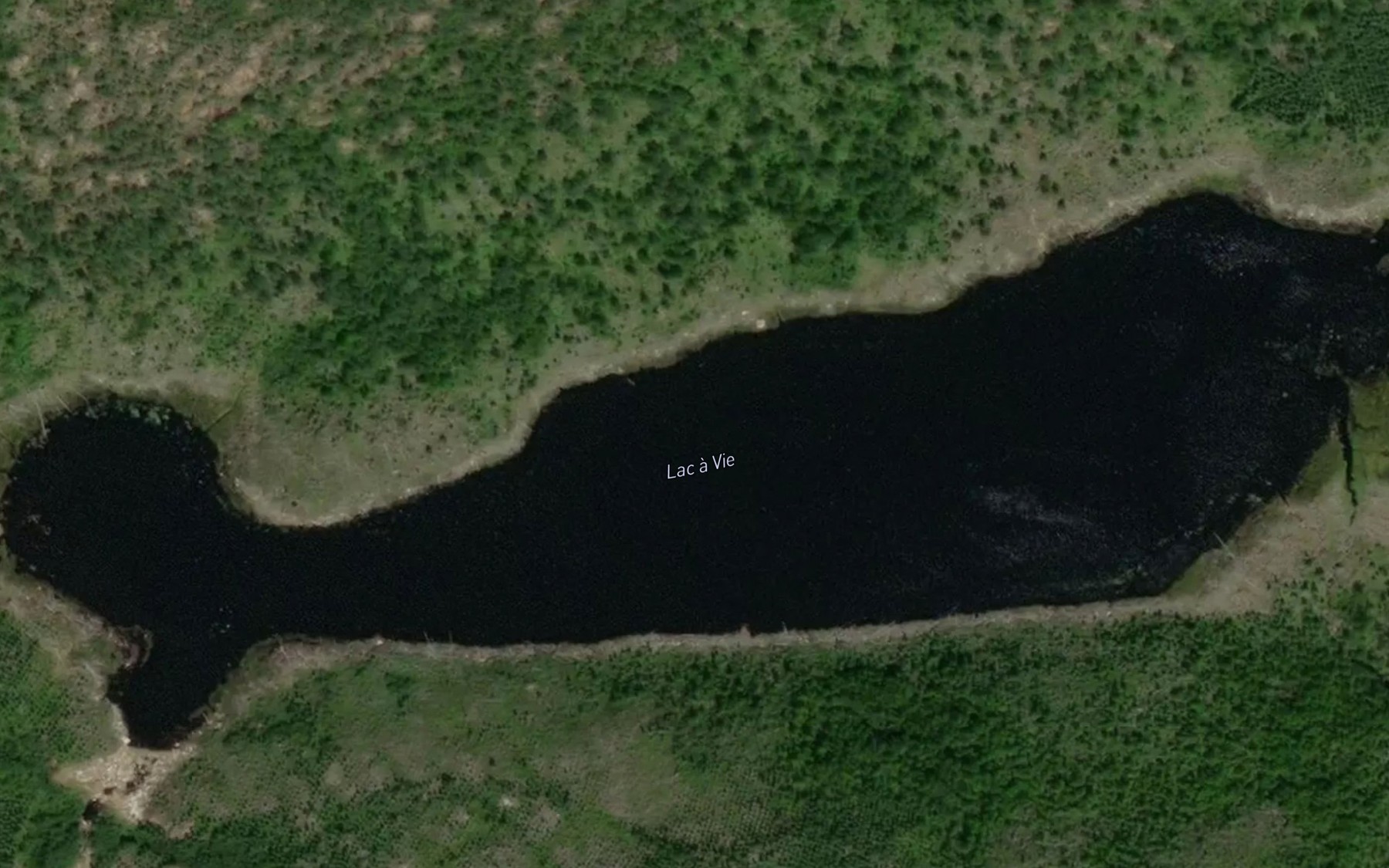 Satellite map of the Lac a Vie