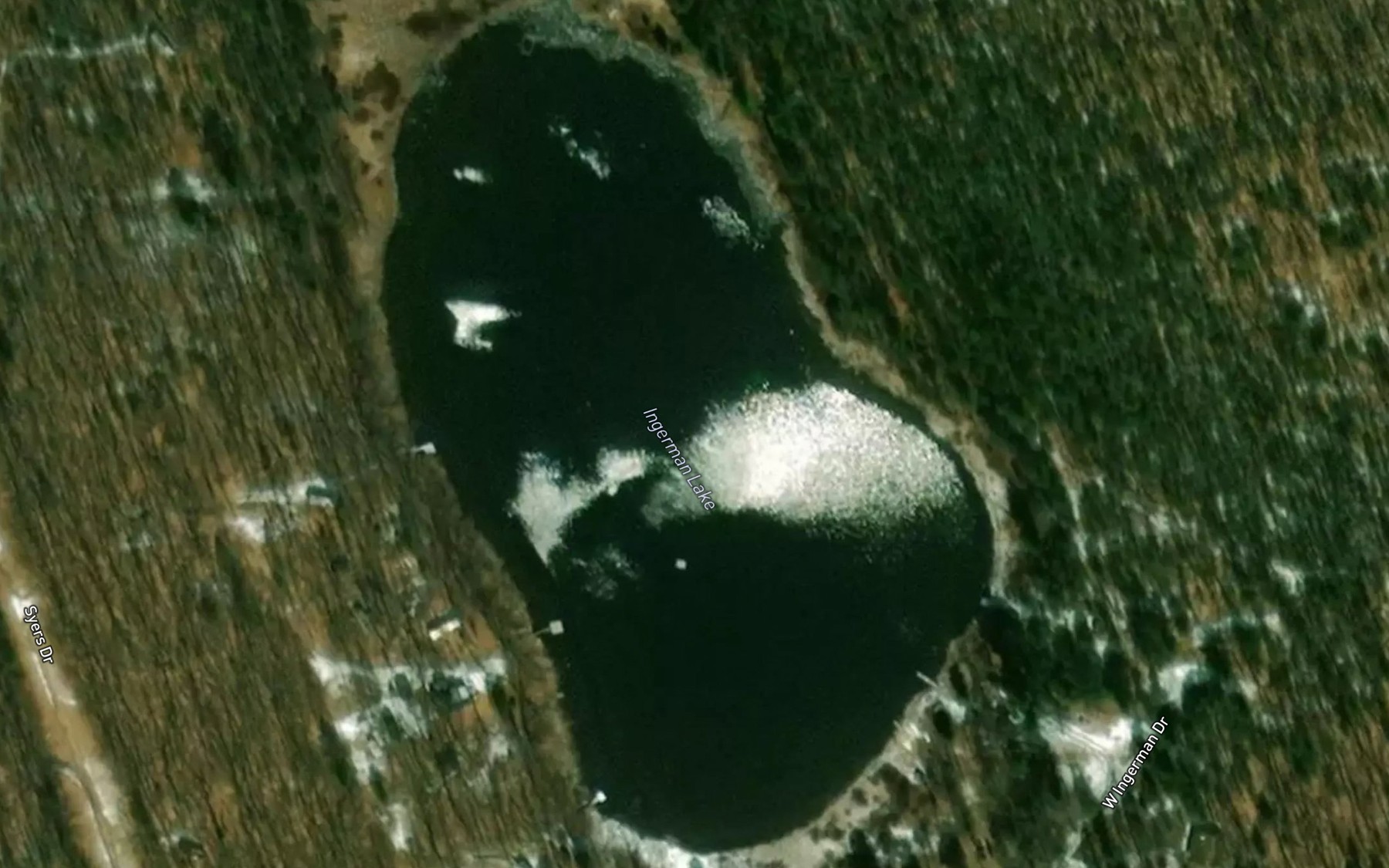 Satellite map of the Ingerman Lake