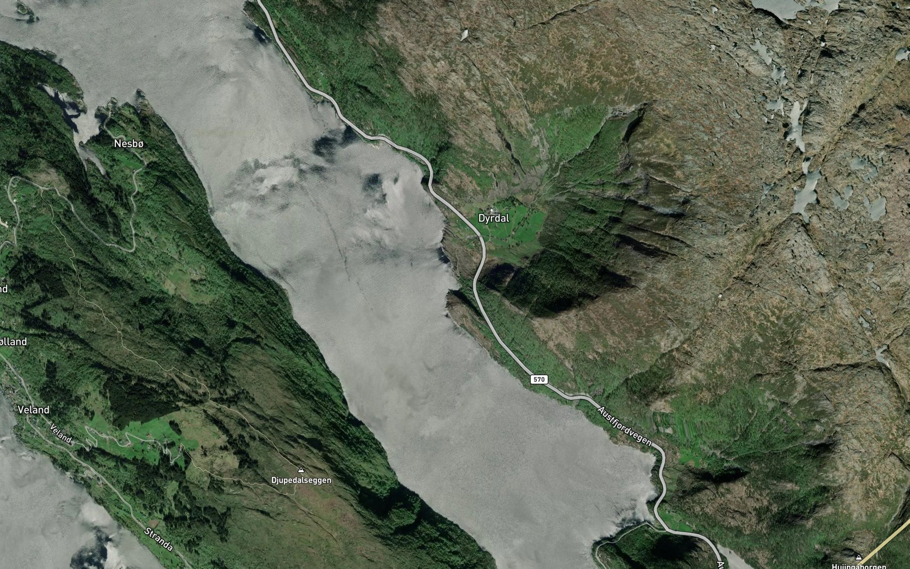 Satellite map of the Dyrdalsviki