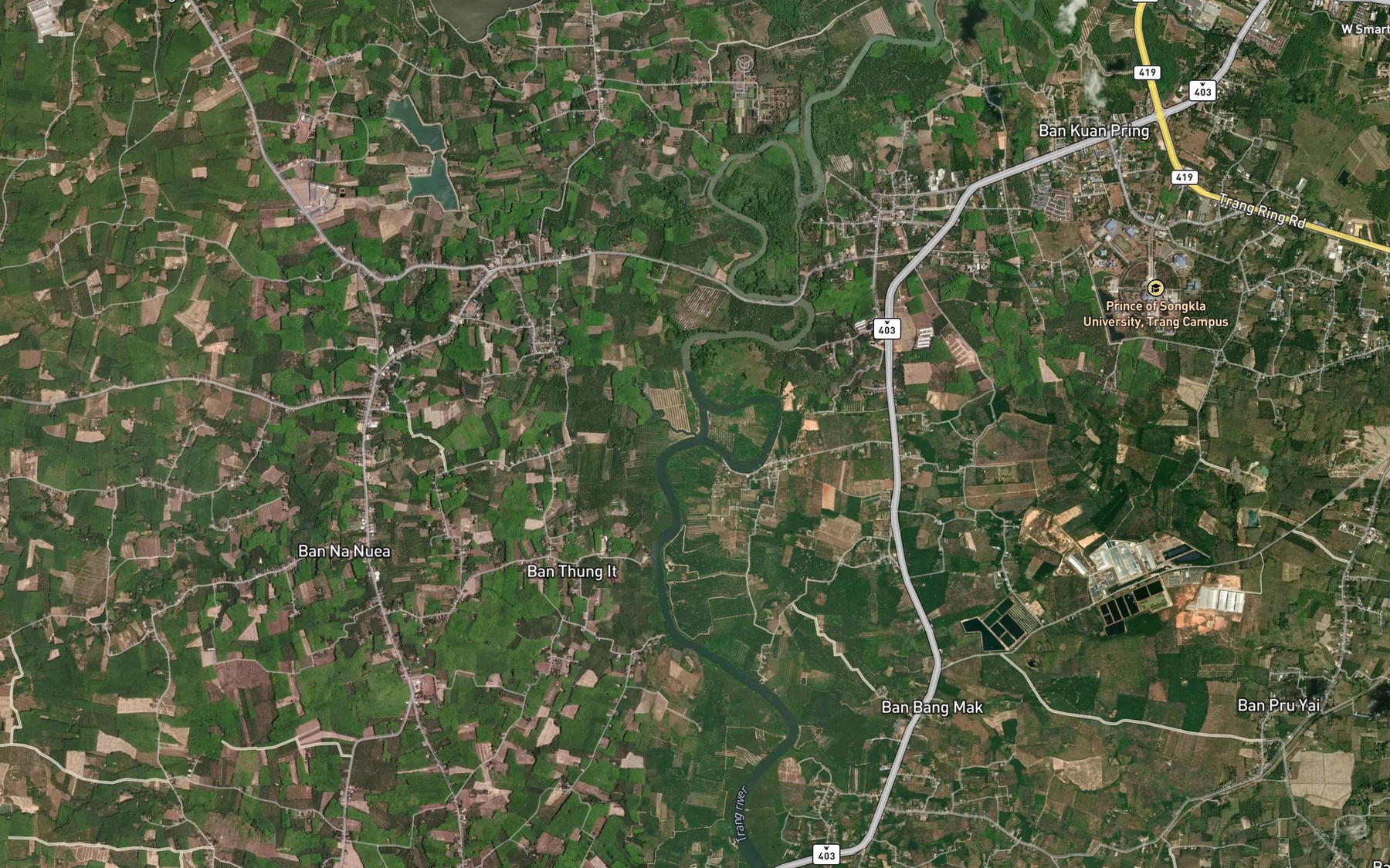 Satellite map of the Khlong Bang Yarom