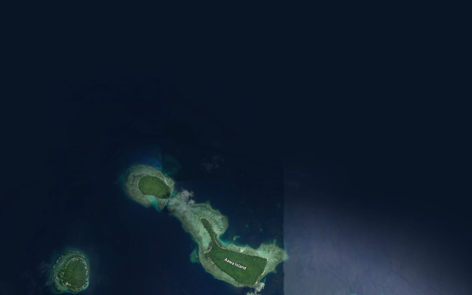 Satellite map of the Sumatra Shoal