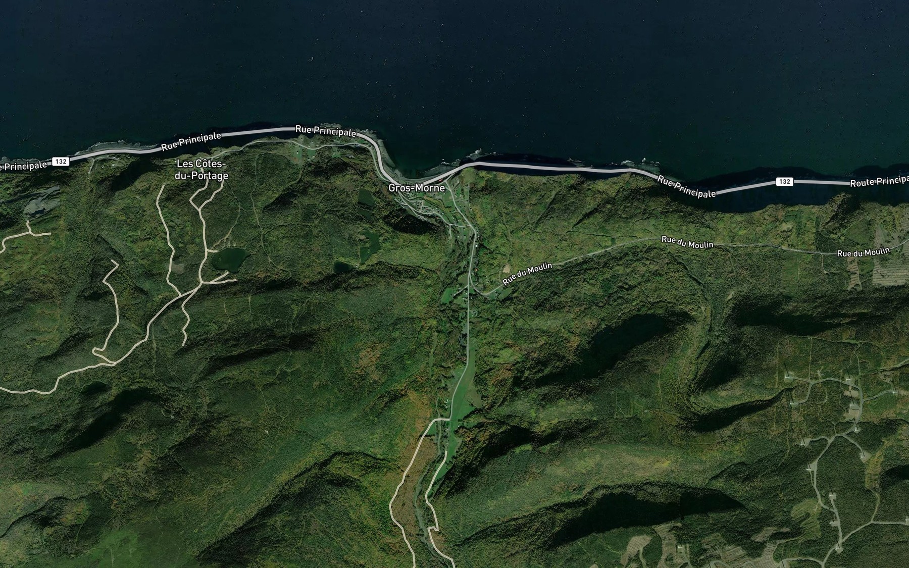 Satellite map of the Ruisseau du Golfe