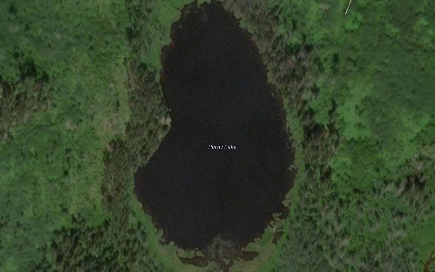 Satellite map of the Purdy Lake