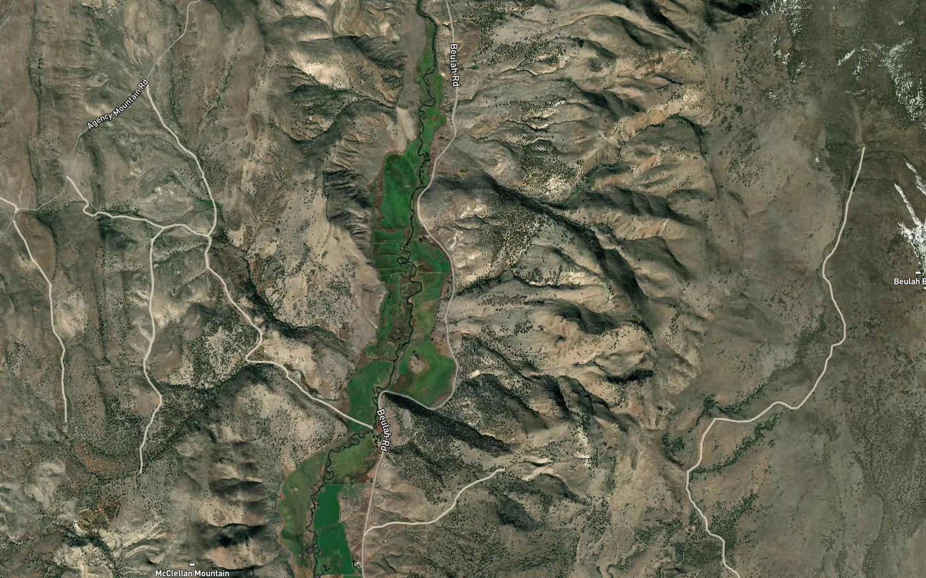 Satellite map of the Mud Spring
