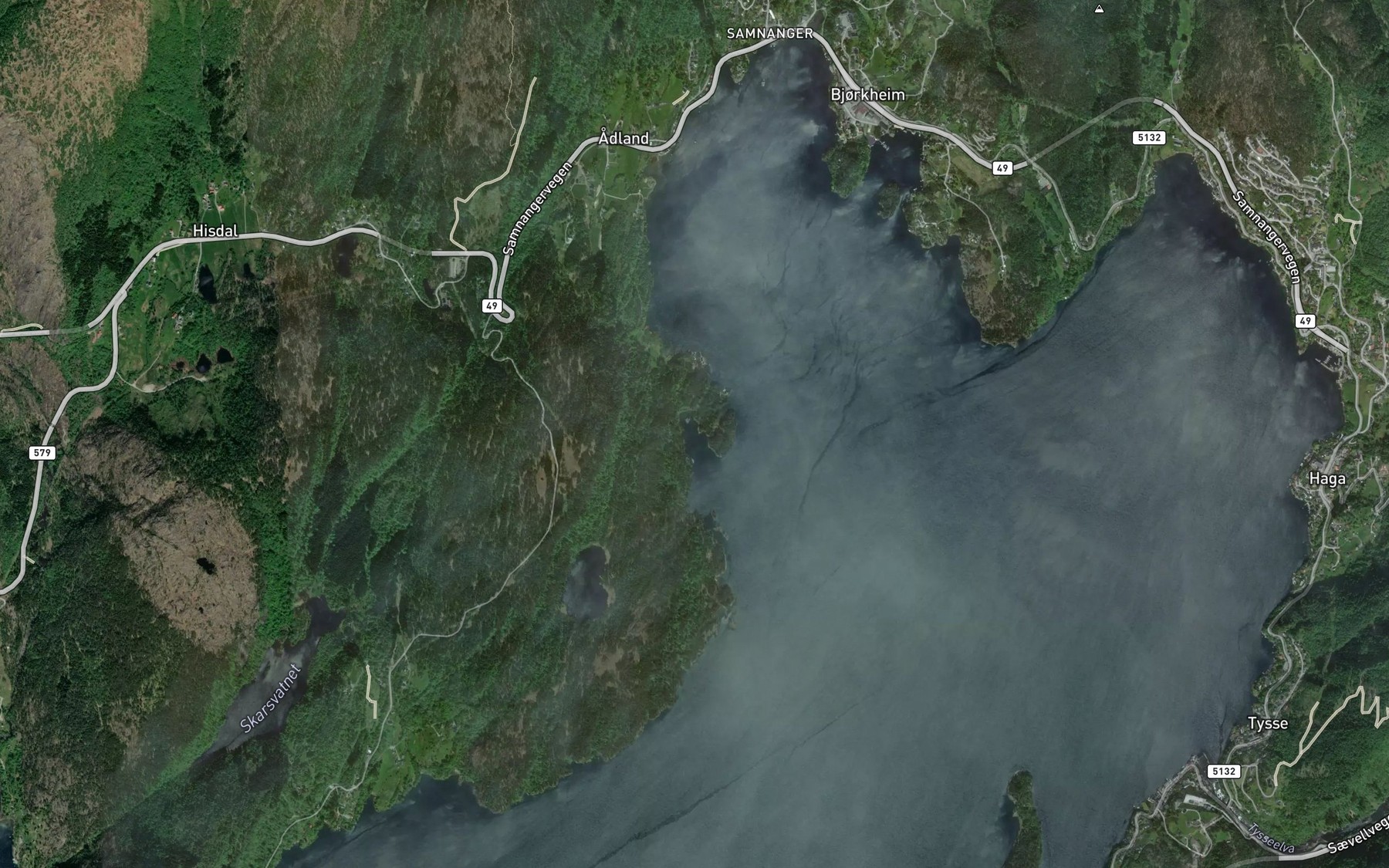Satellite map of the Tranholmvika