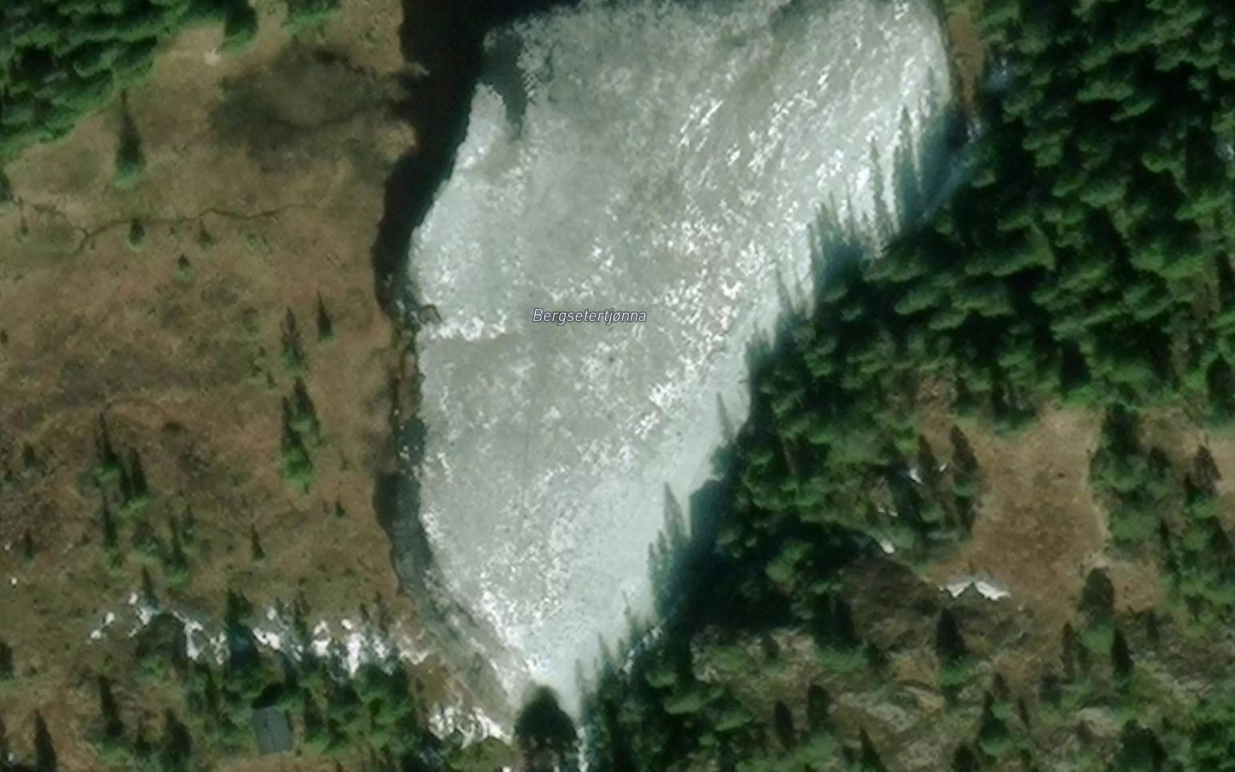Satellite map of the Bergsetertjonna