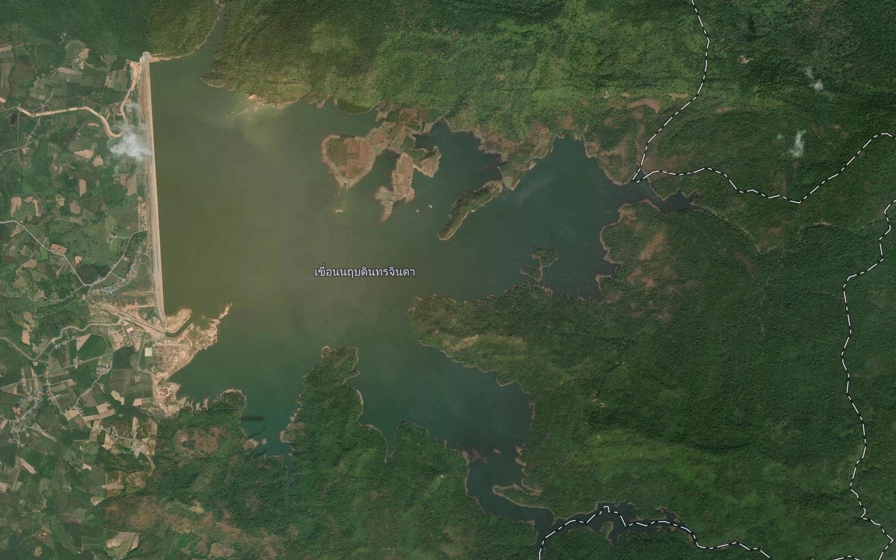 Satellite map of the Huai Nam Yen