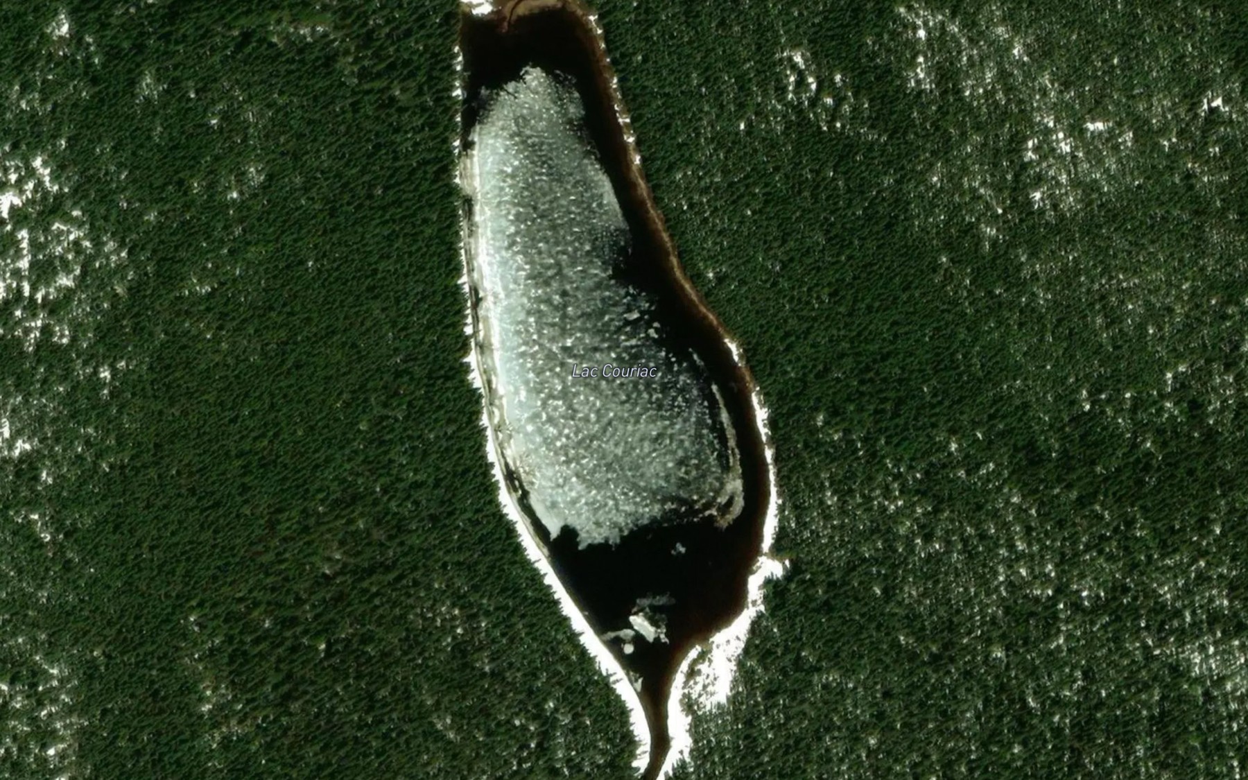 Satellite map of the Lac Couriac