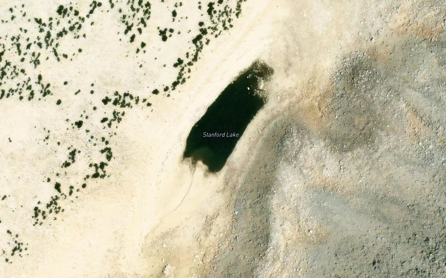 Satellite map of the Stanford Lake