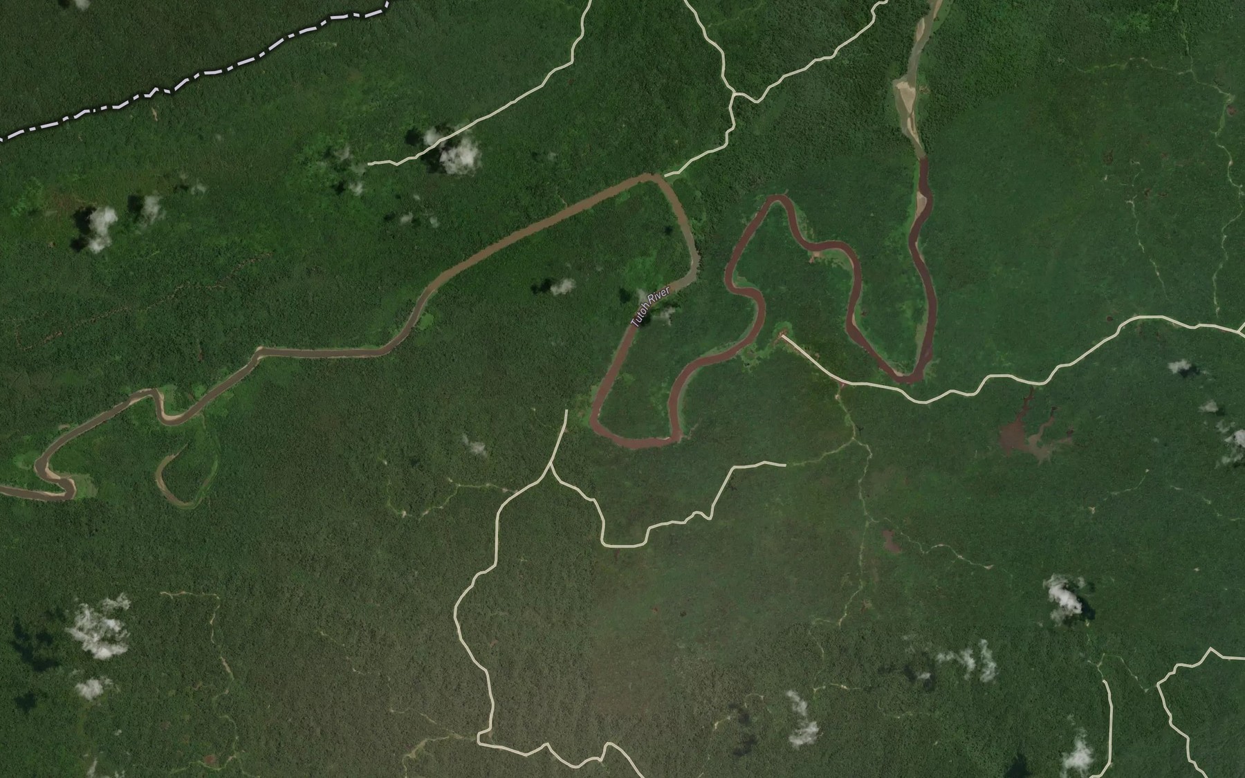 Satellite map of the Sungai Abang