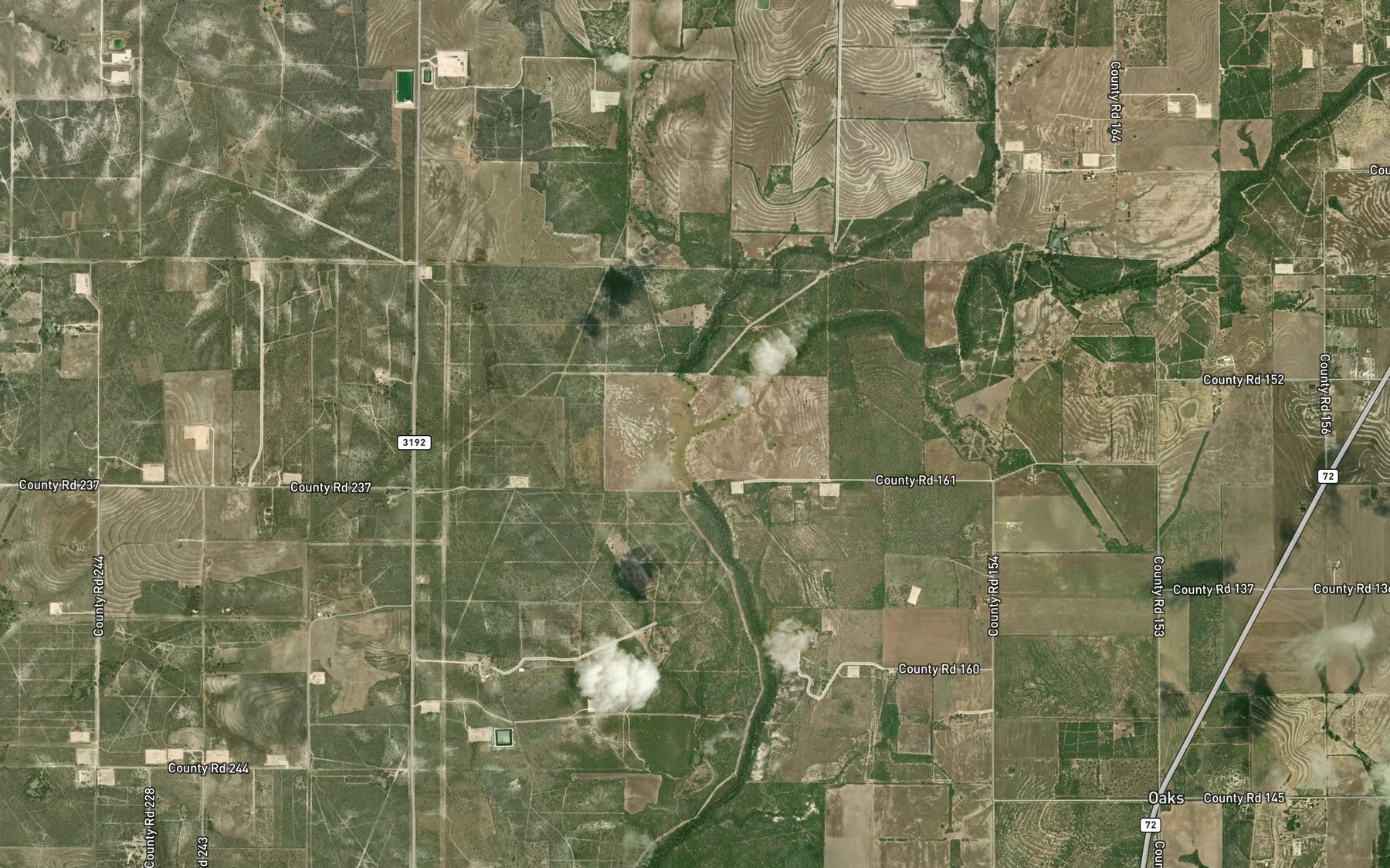 Satellite map of the Elm Creek