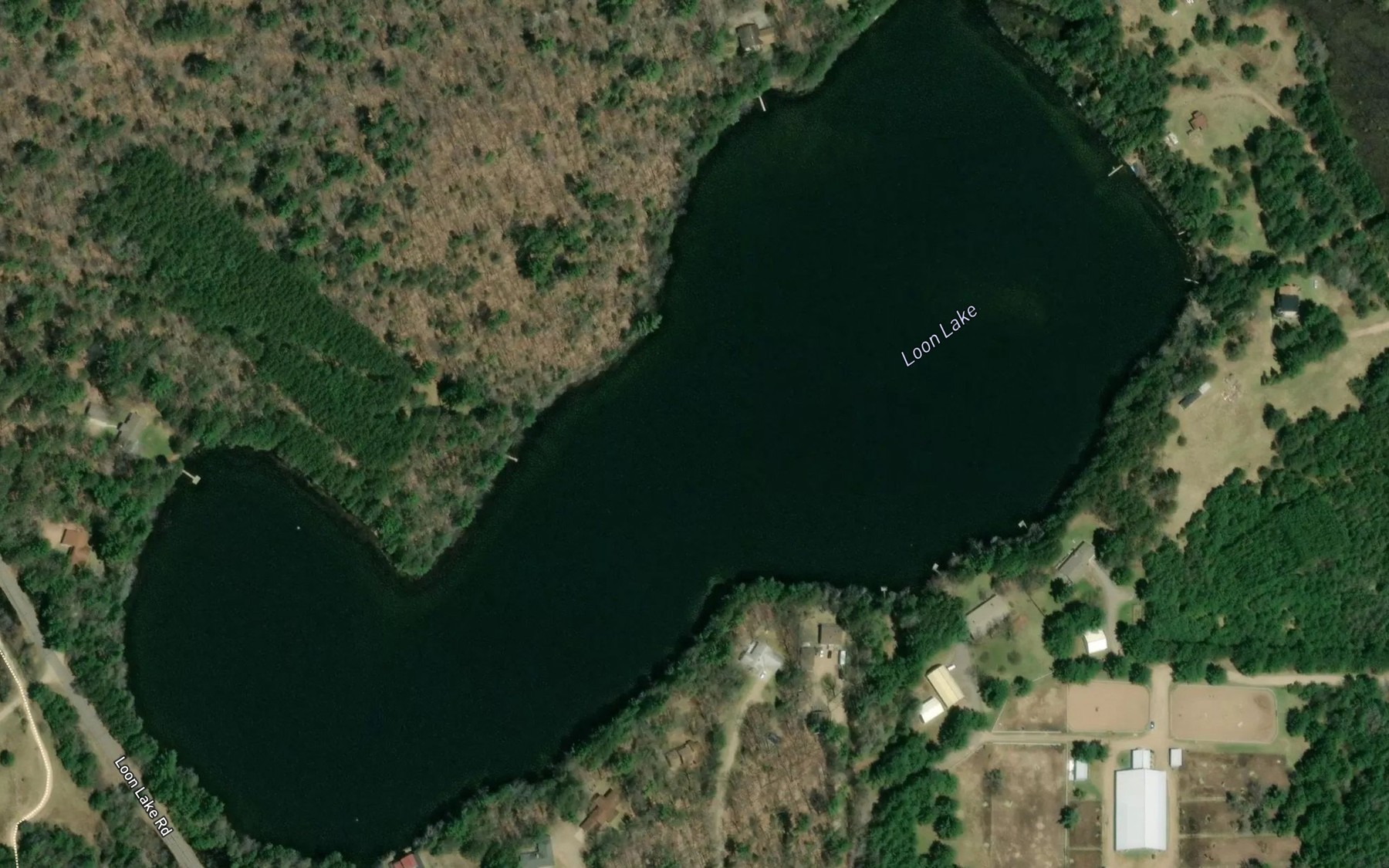 Satellite map of the Loon Lake