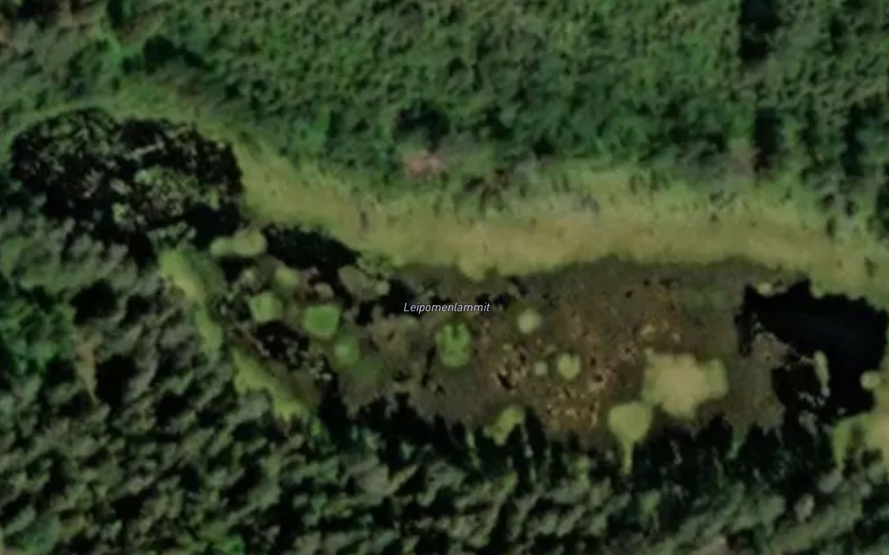 Satellite map of the Leipomenlammit