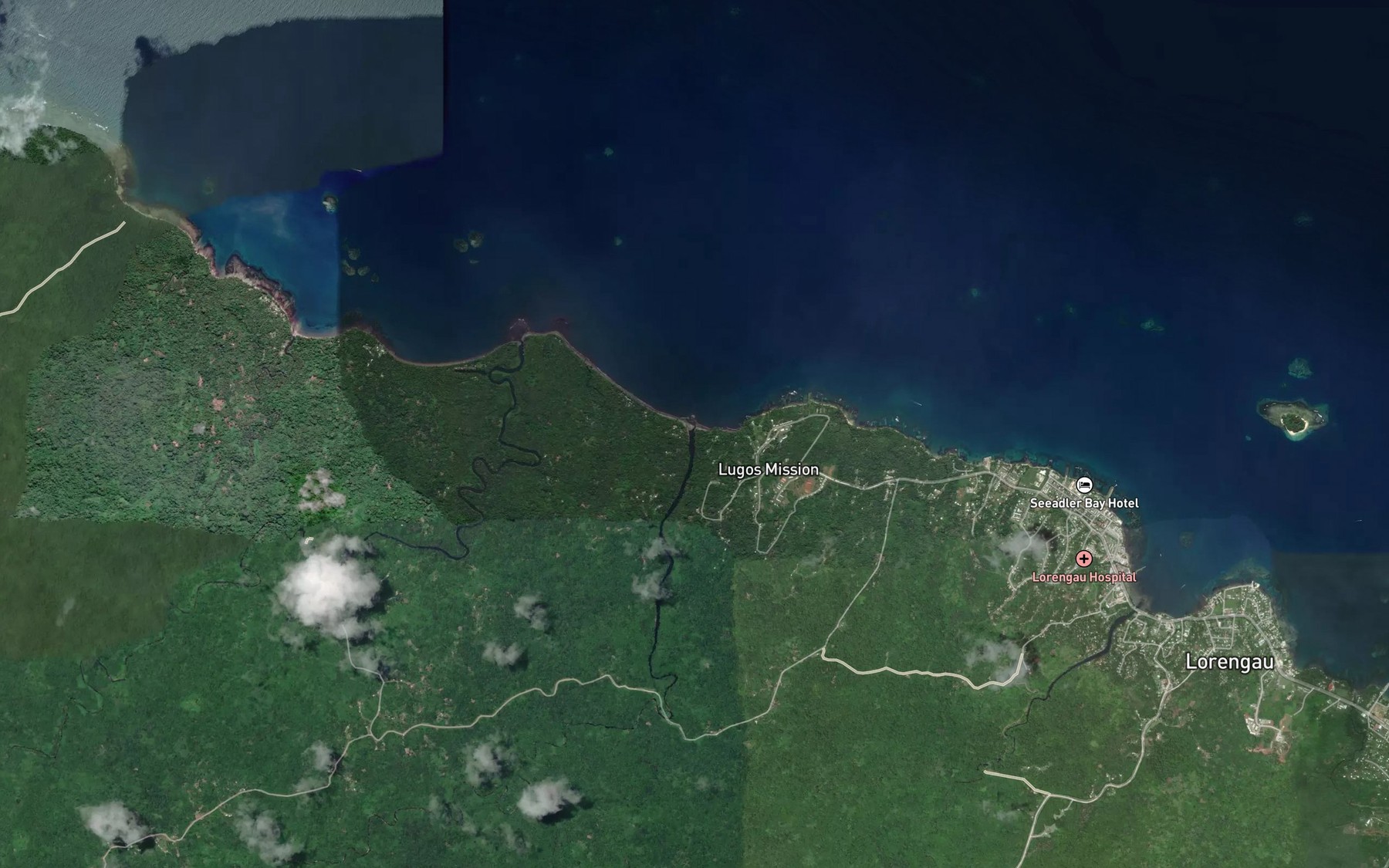 Satellite map of the Liei River