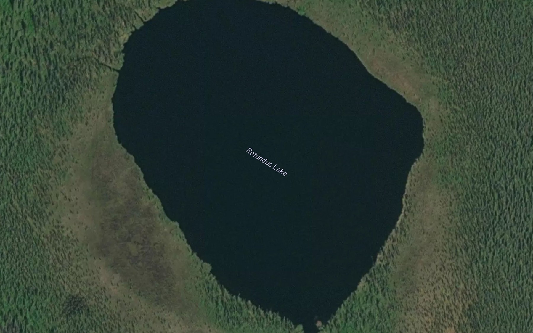 Satellite map of the Rotundus Lake