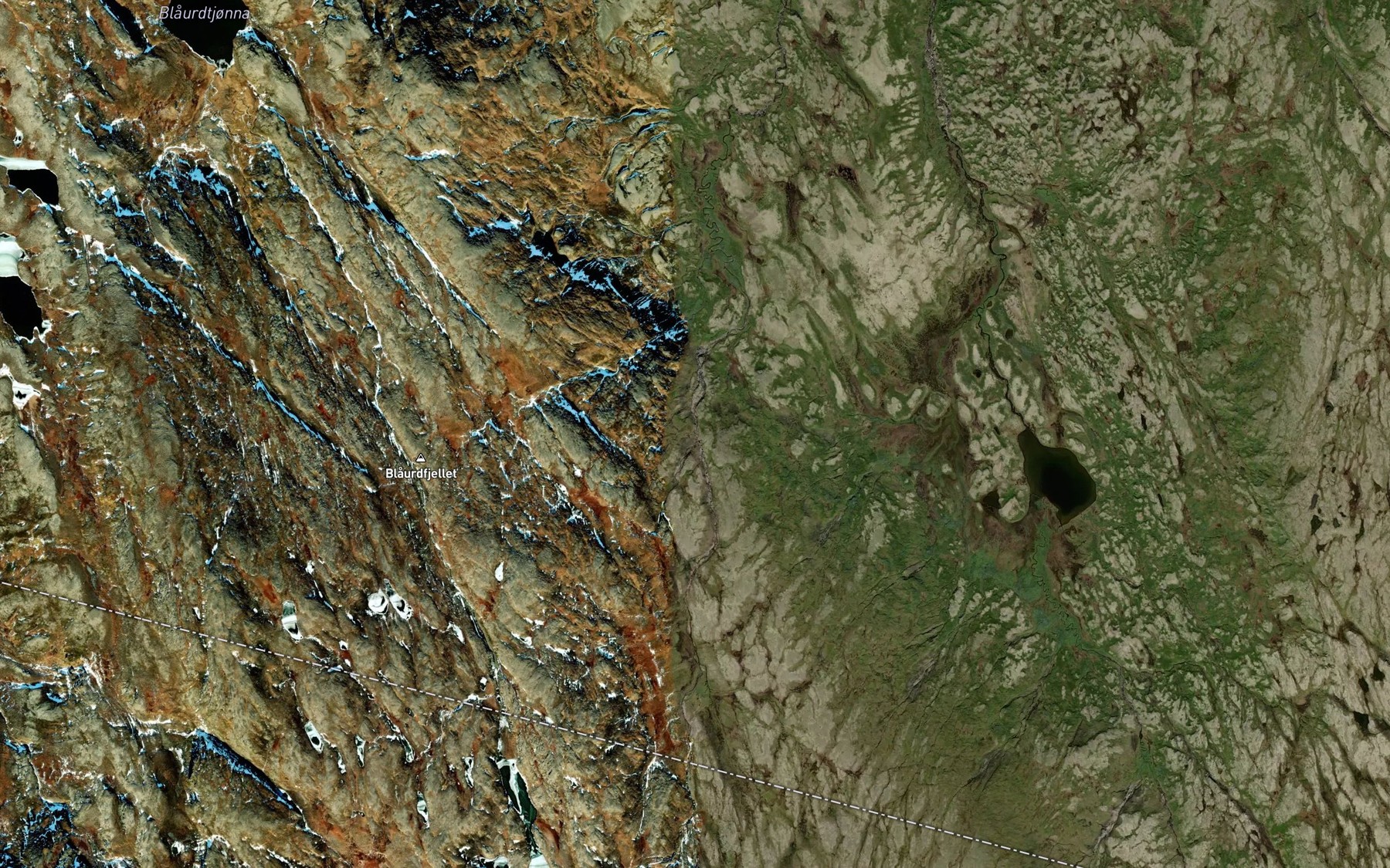 Satellite map of the Grytbekken