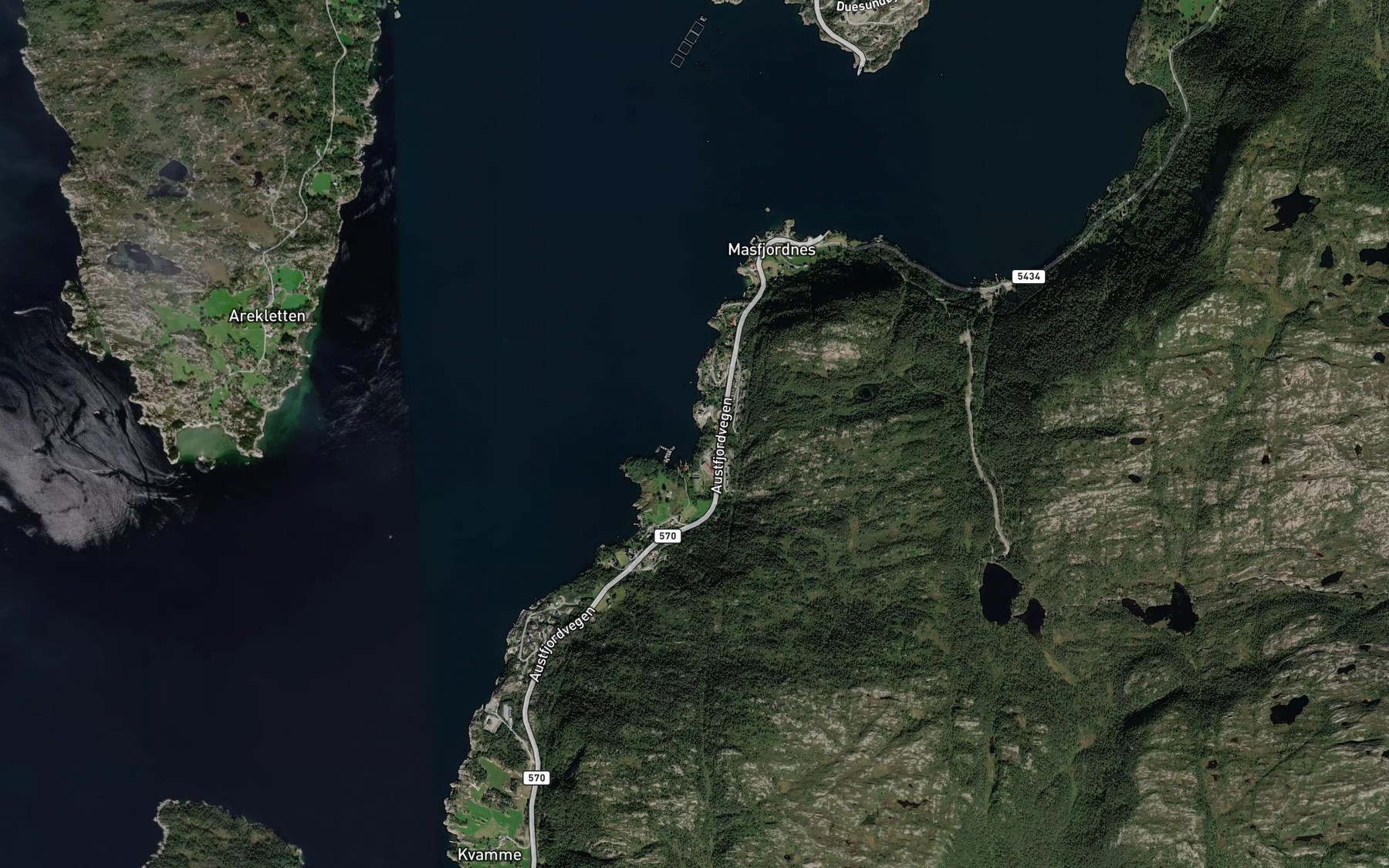 Satellite map of the Sprakevika