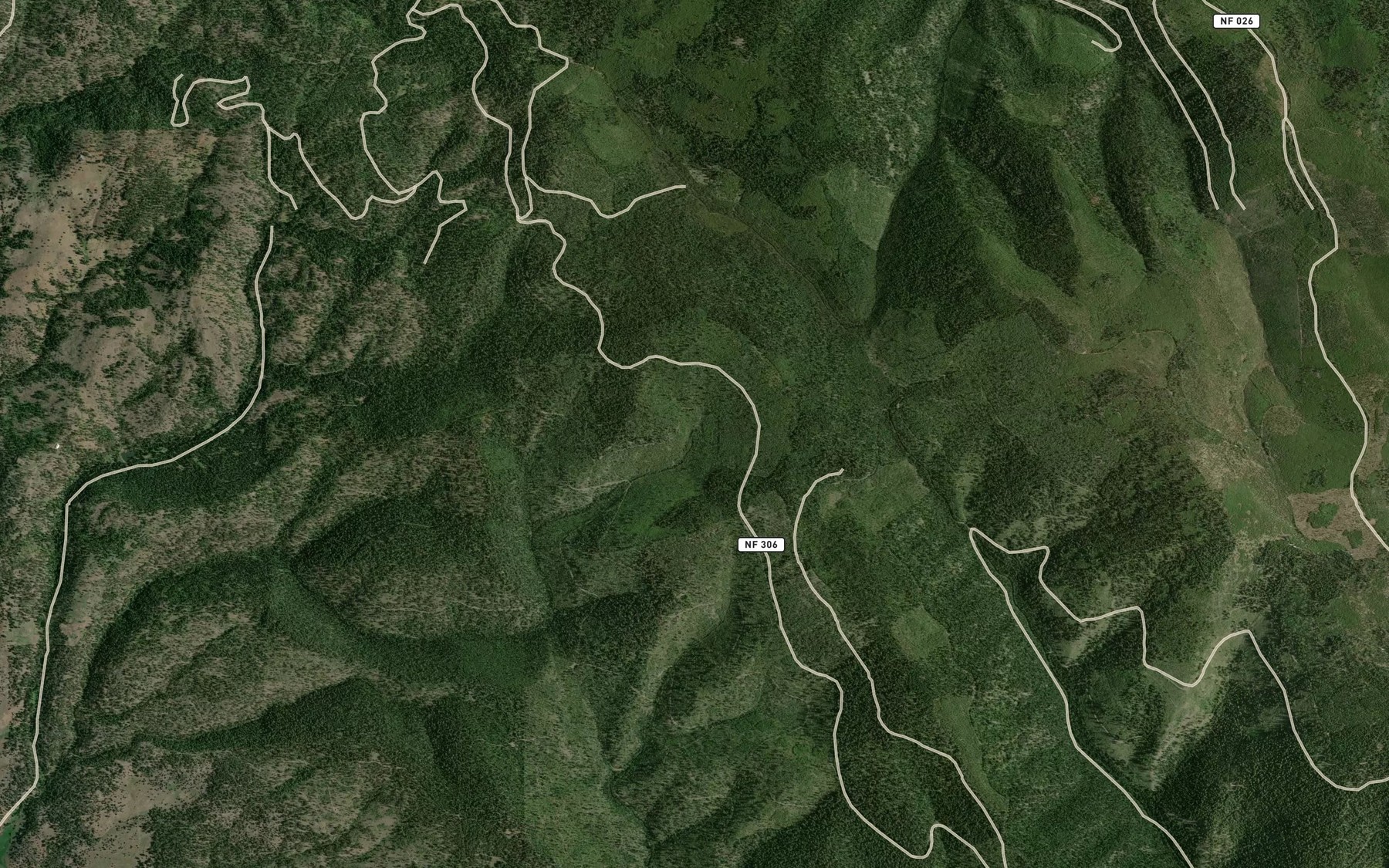 Satellite map of the Eureka Spring