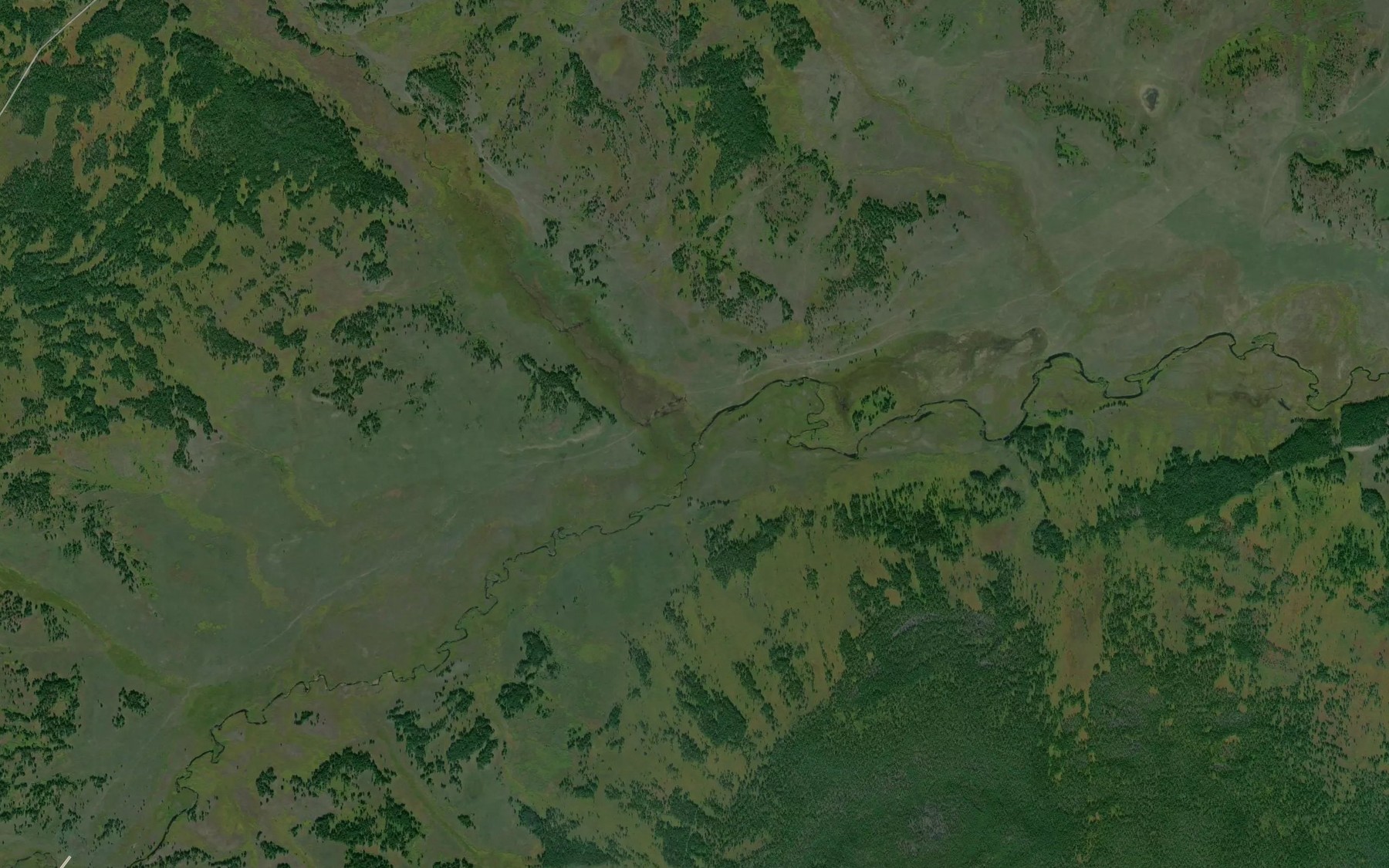 Satellite map of the Shabay