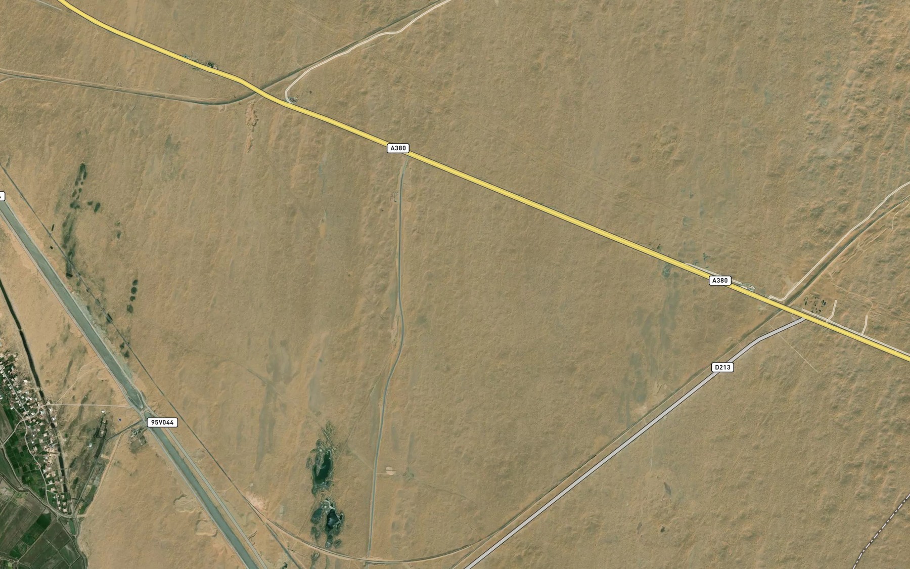 Satellite map of the Ozero Kamyshly