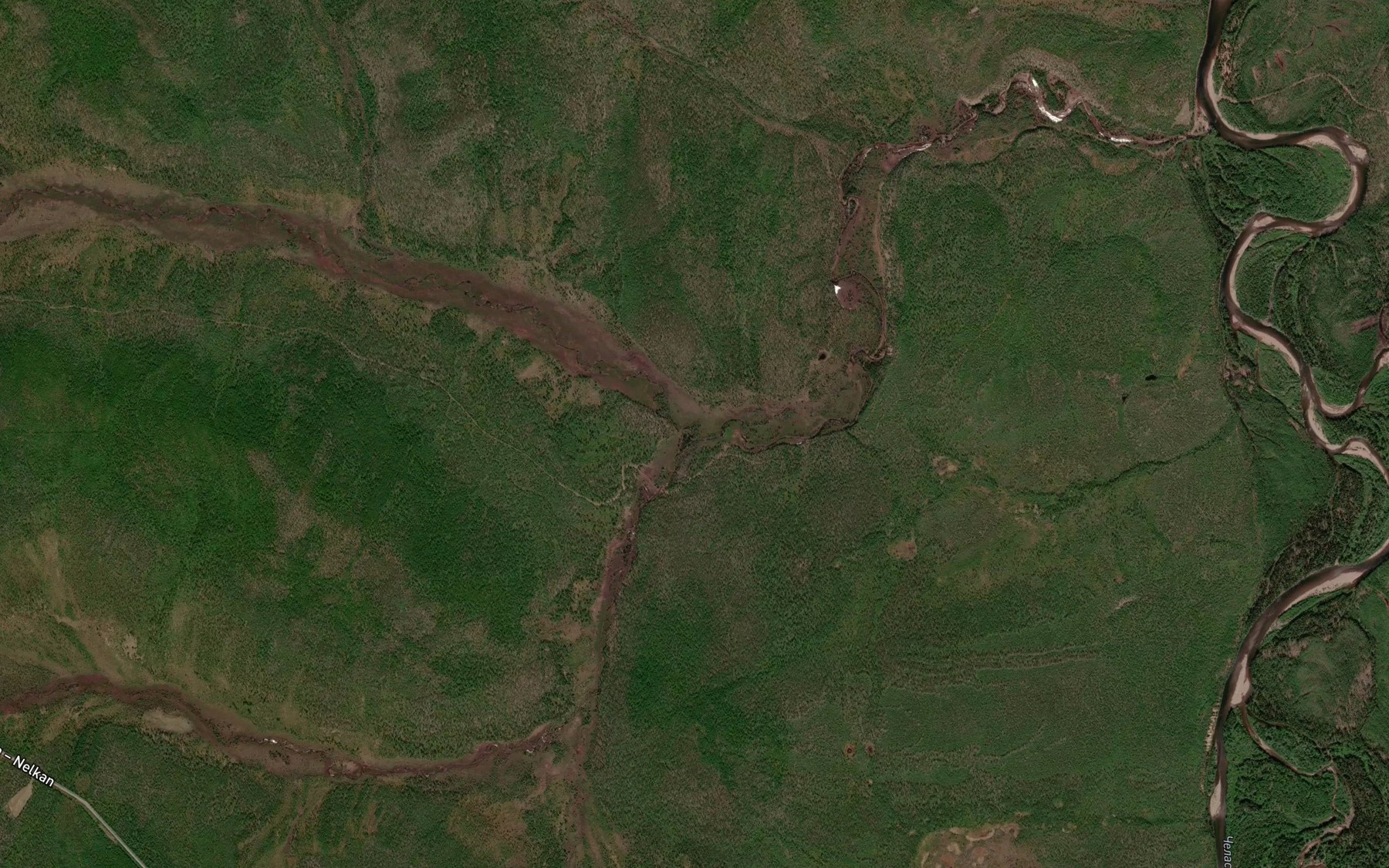 Satellite map of the Malyy Mail'