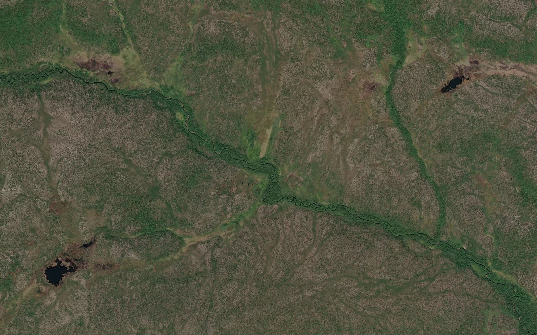 Satellite map of the Ravotjohka