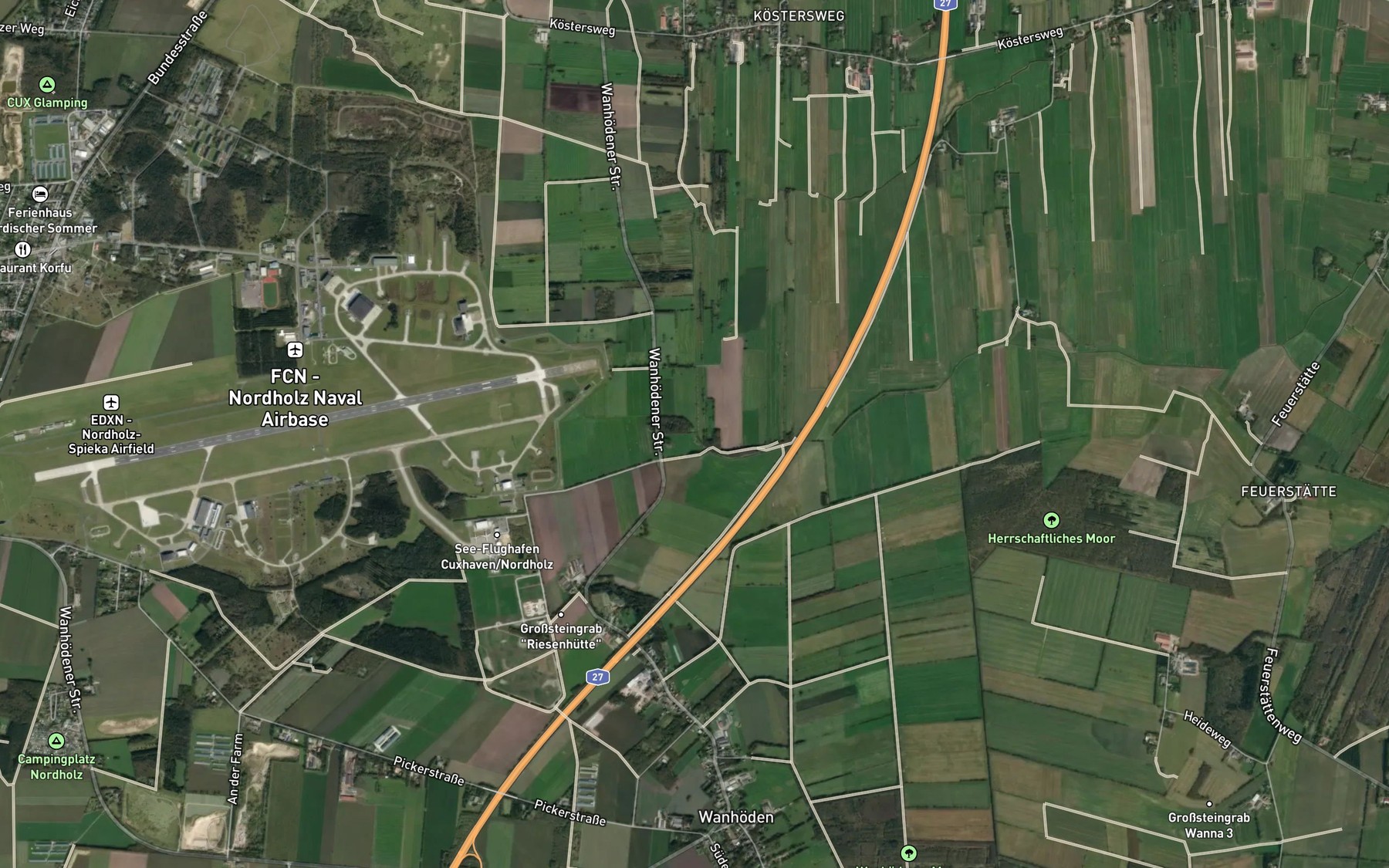 Satellite map of the Landwehrkanal