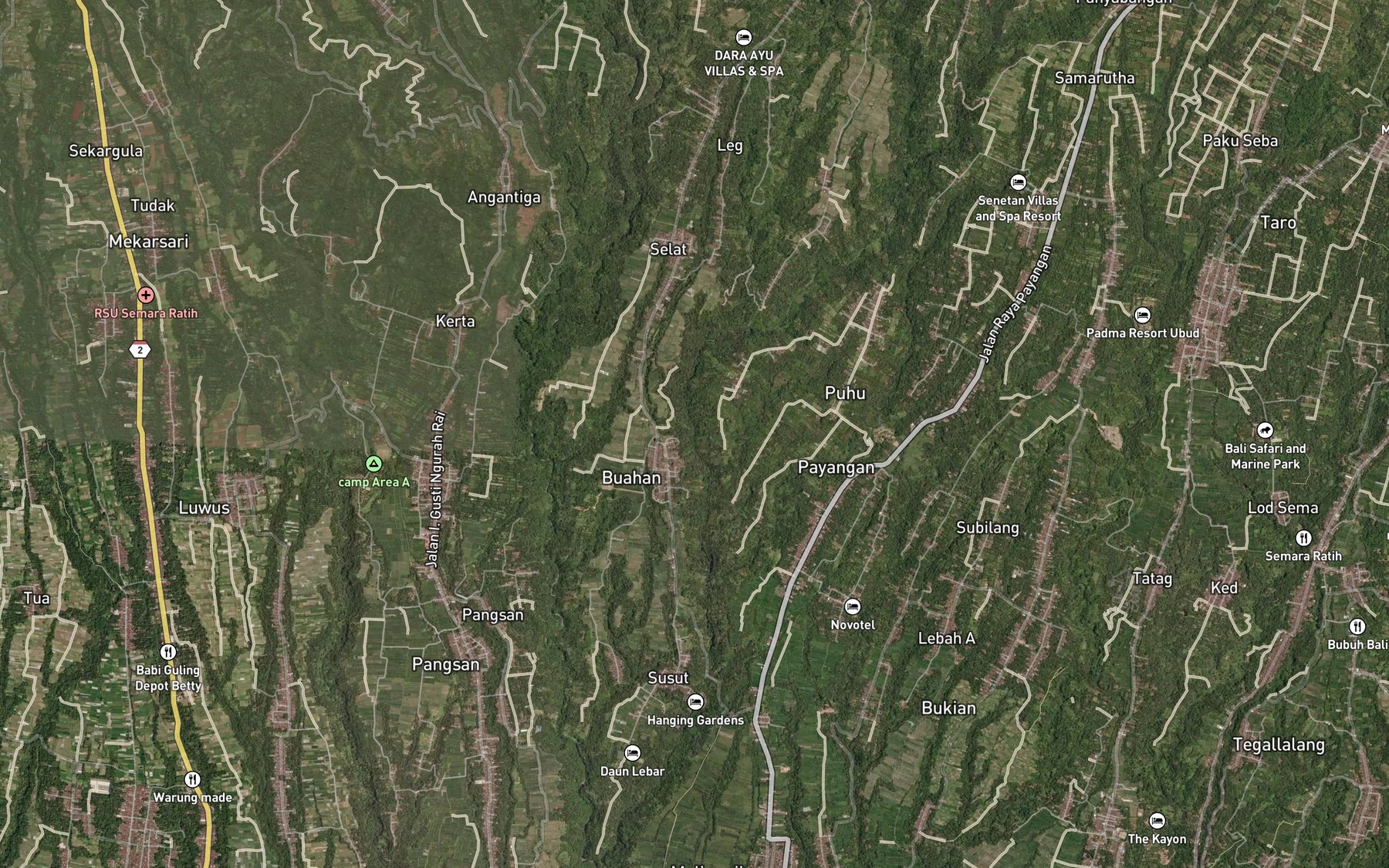 Satellite map of the Pangkung Majangan