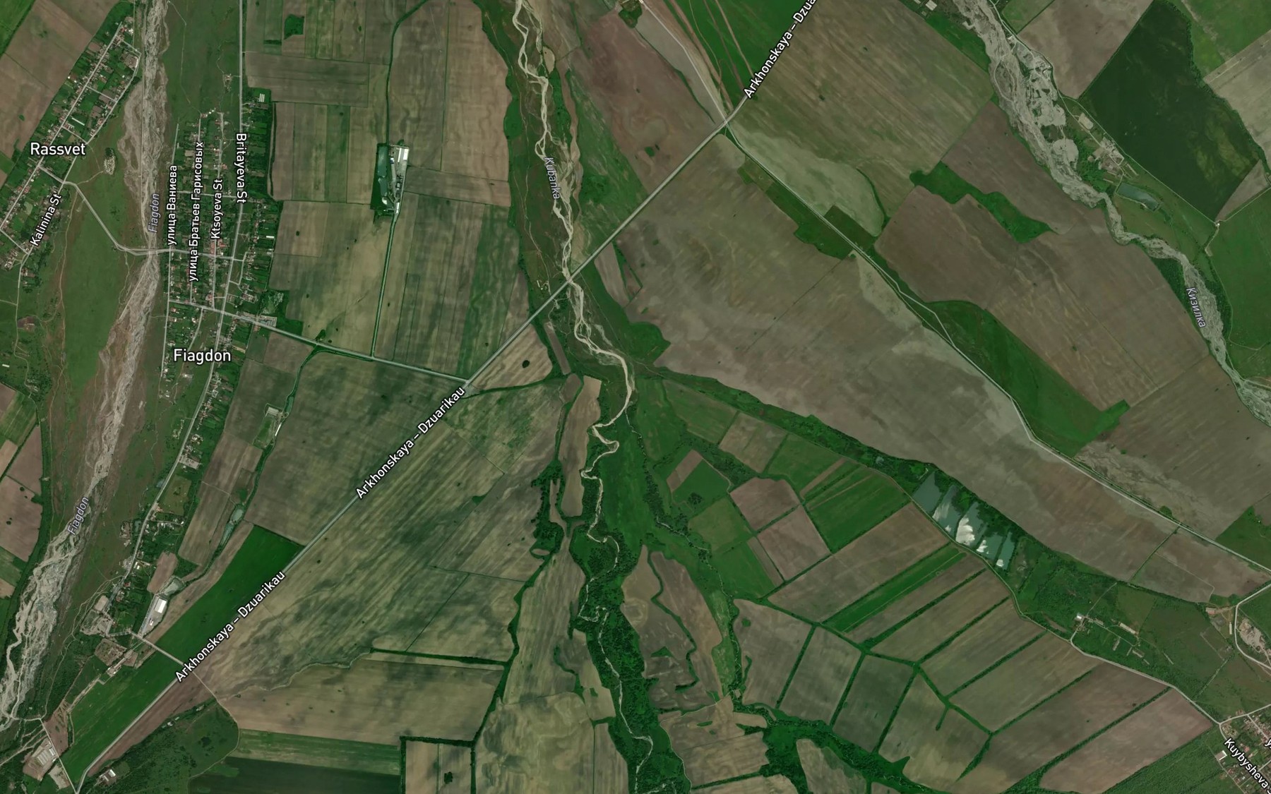 Satellite map of the Solenaya