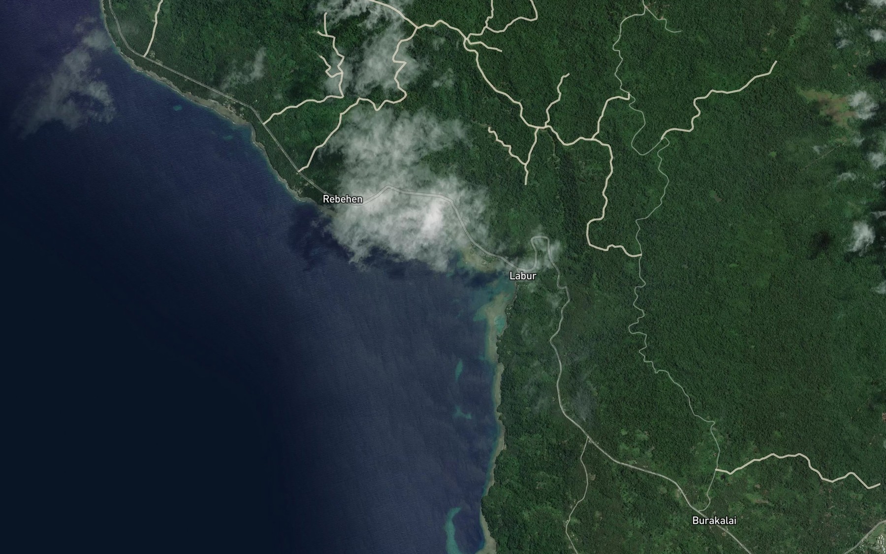 Satellite map of the Labur Bay