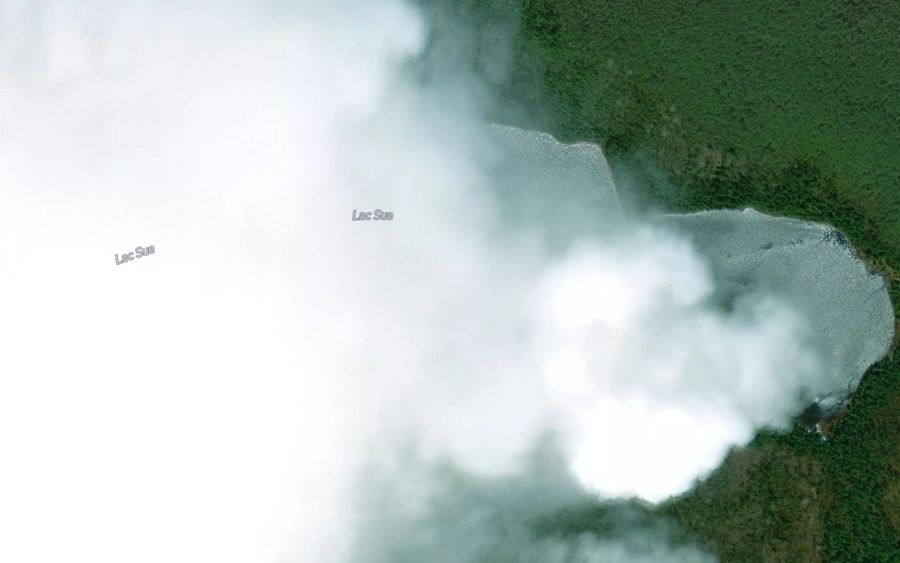 Satellite map of the Lac Sue