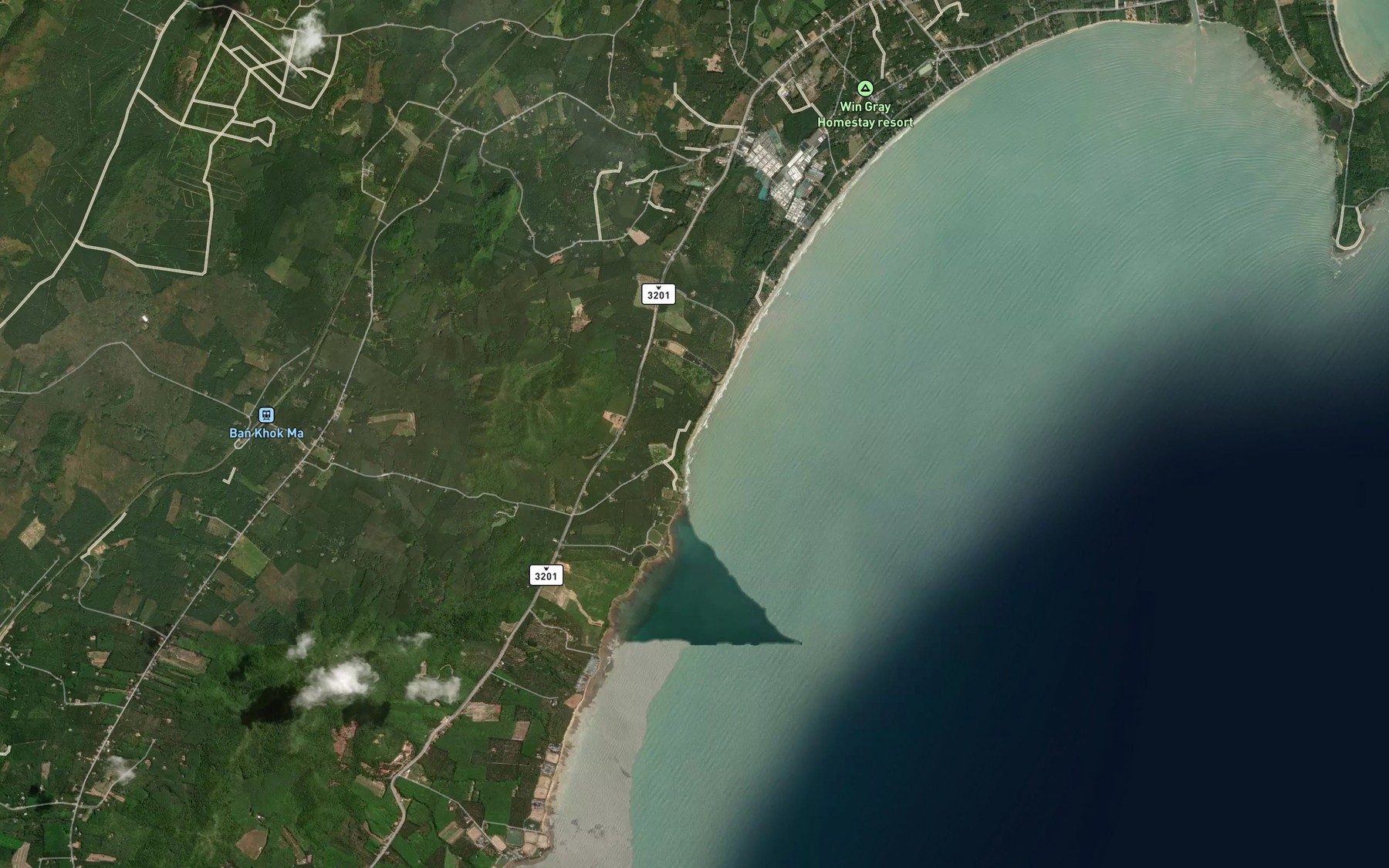 Satellite map of the Huai Nam Chuet
