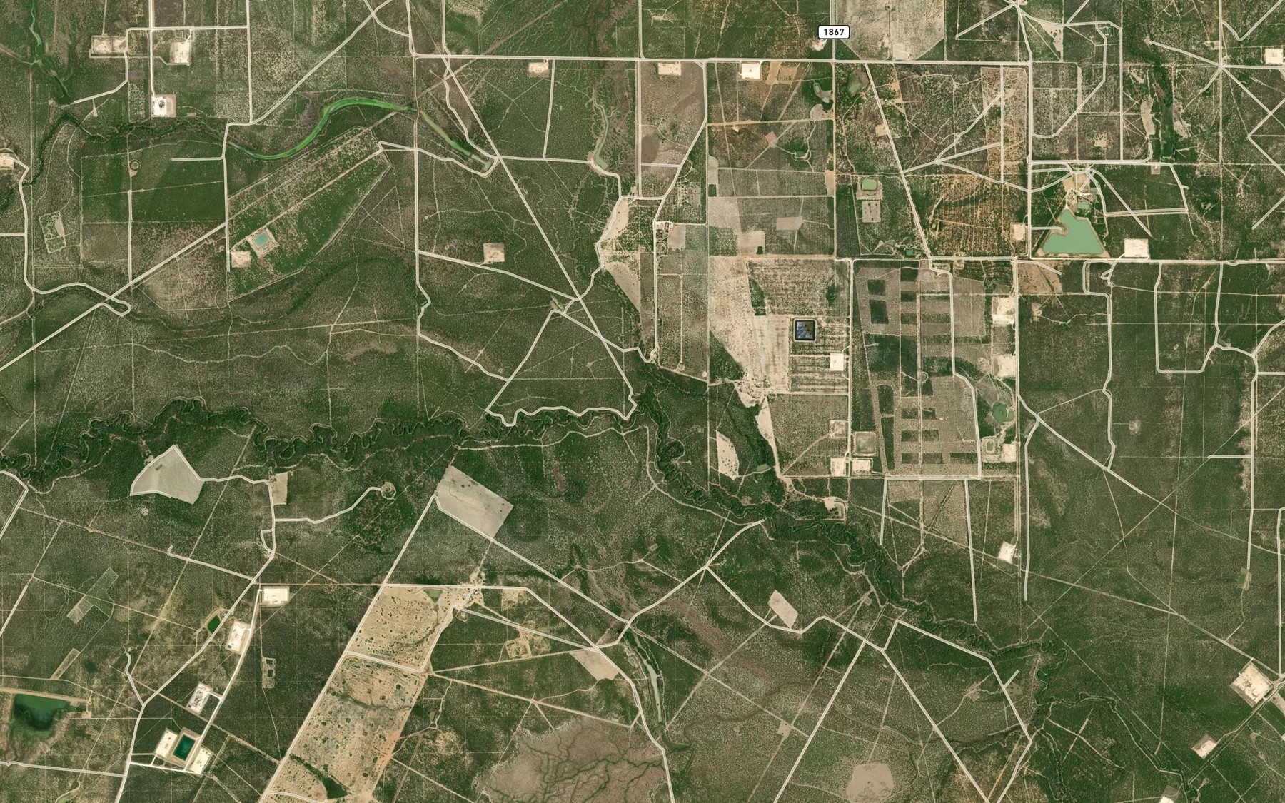 Satellite map of the Arroyo Negro