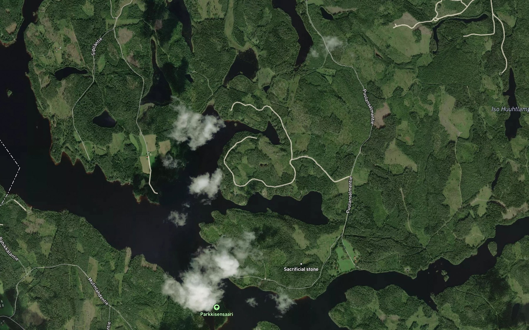 Satellite map of the Karvalampi