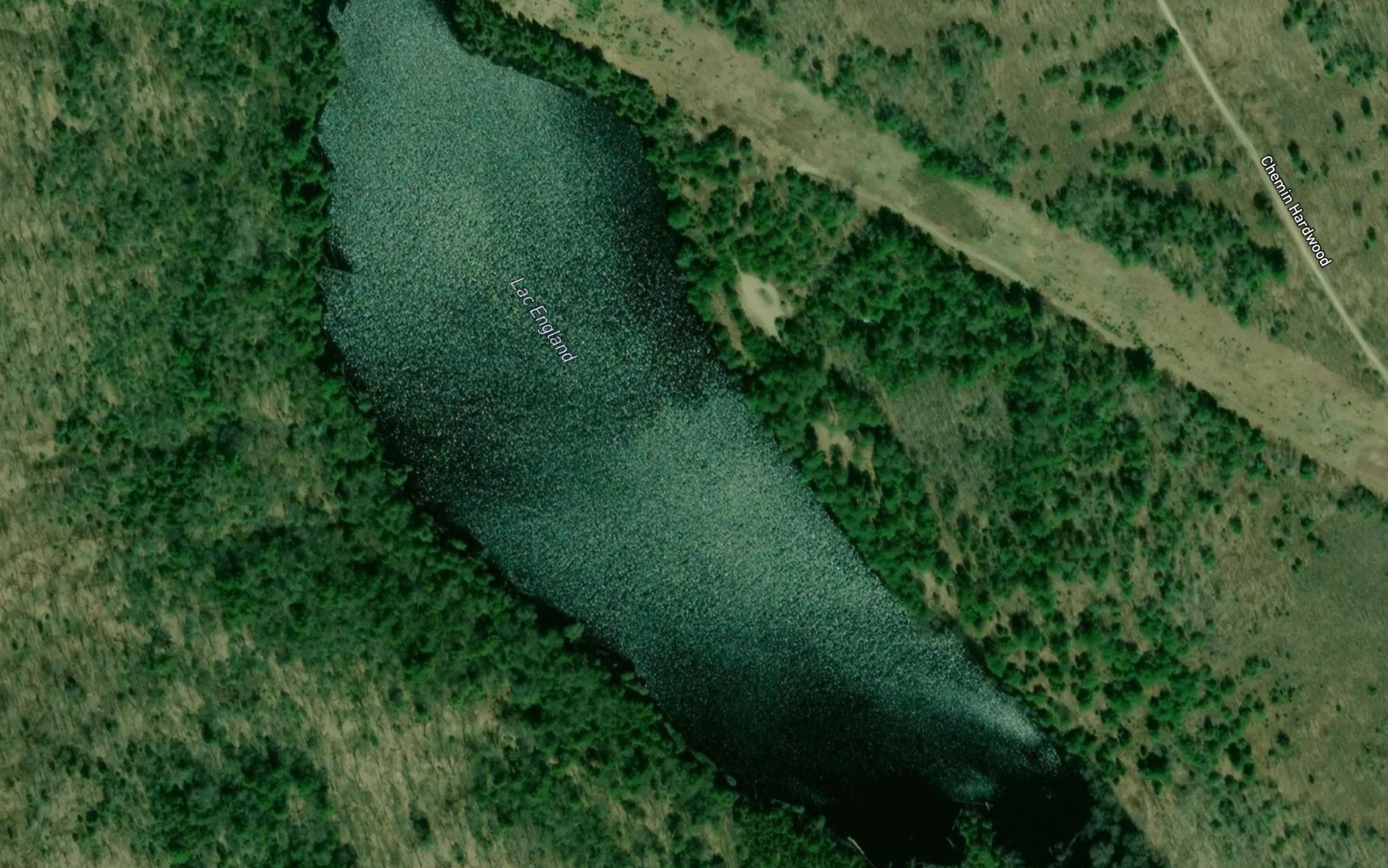 Satellite map of the Lac England