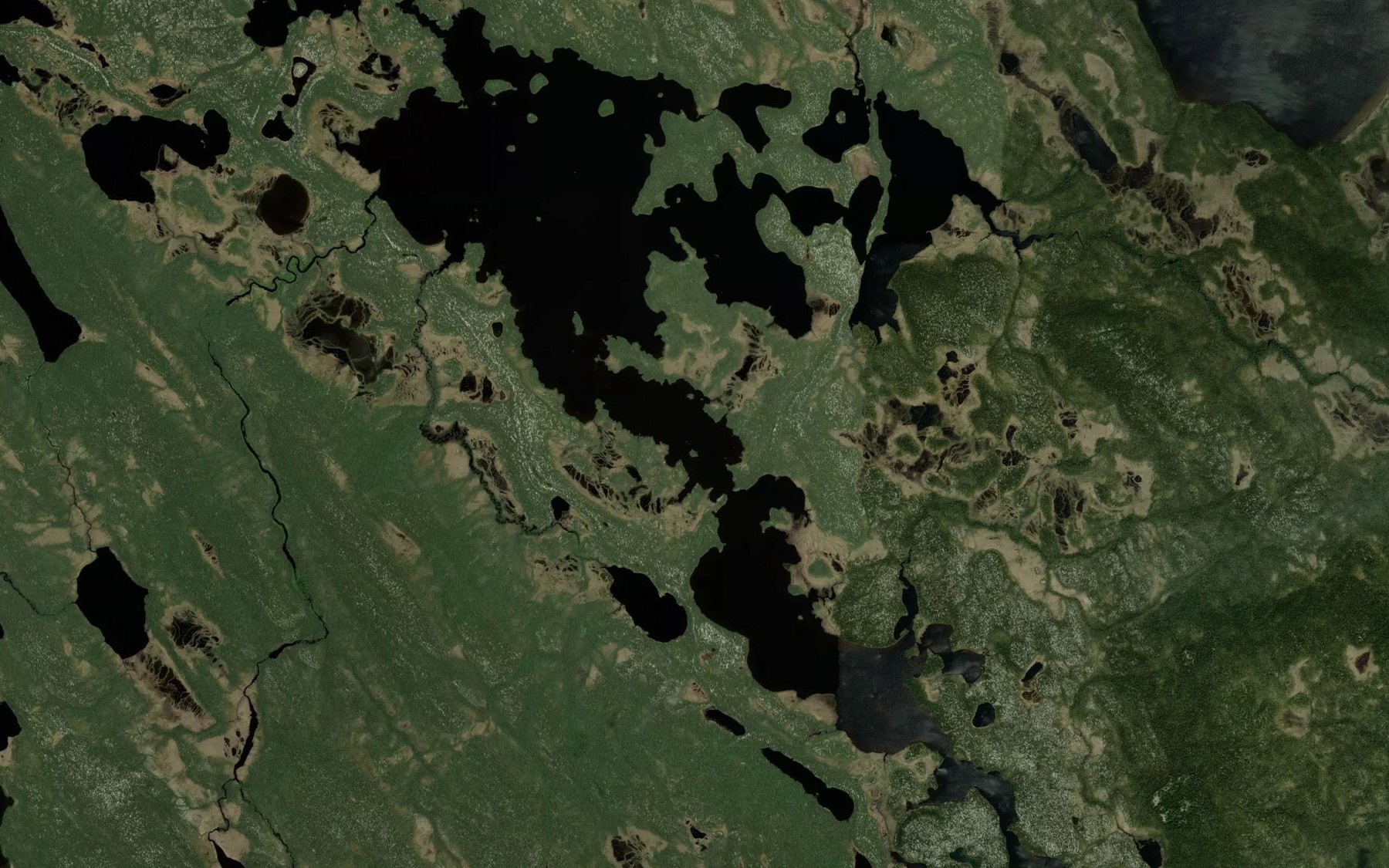 Satellite map of the Lac Nuhetihk