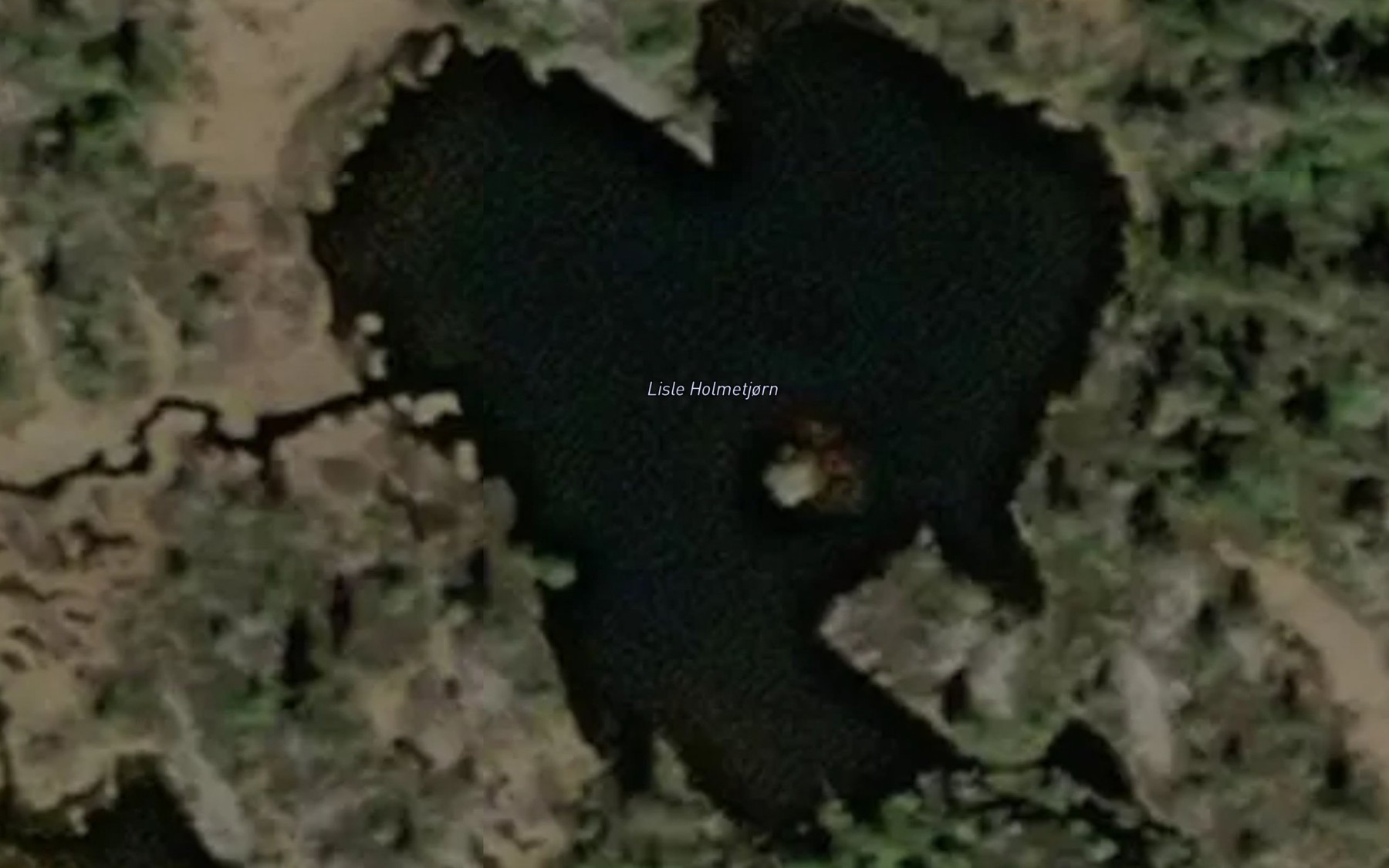 Satellite map of the Lisle Holmetjorn