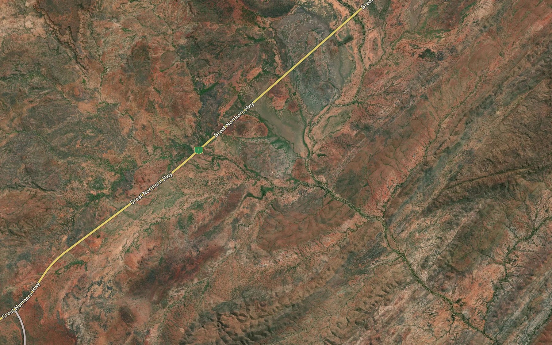 Satellite map of the Flywell Community
