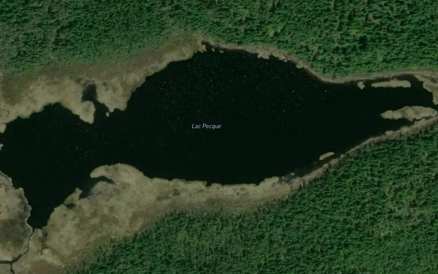 Satellite map of the Lac Pecque
