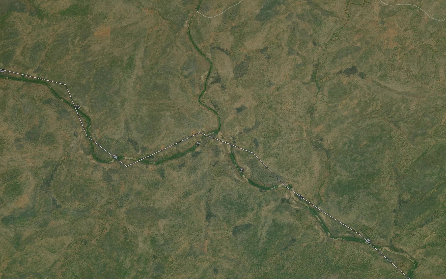 Satellite map of the River Ofa