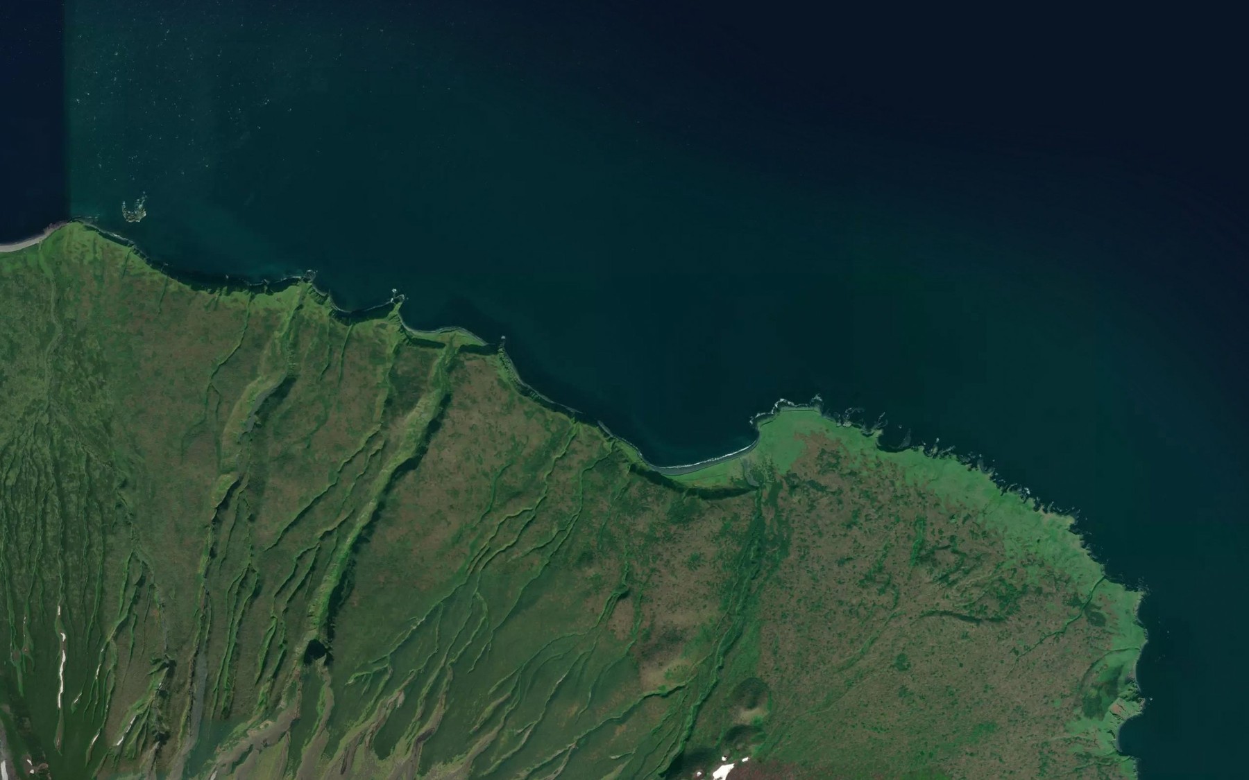 Satellite map of the Bukhta Severnaya