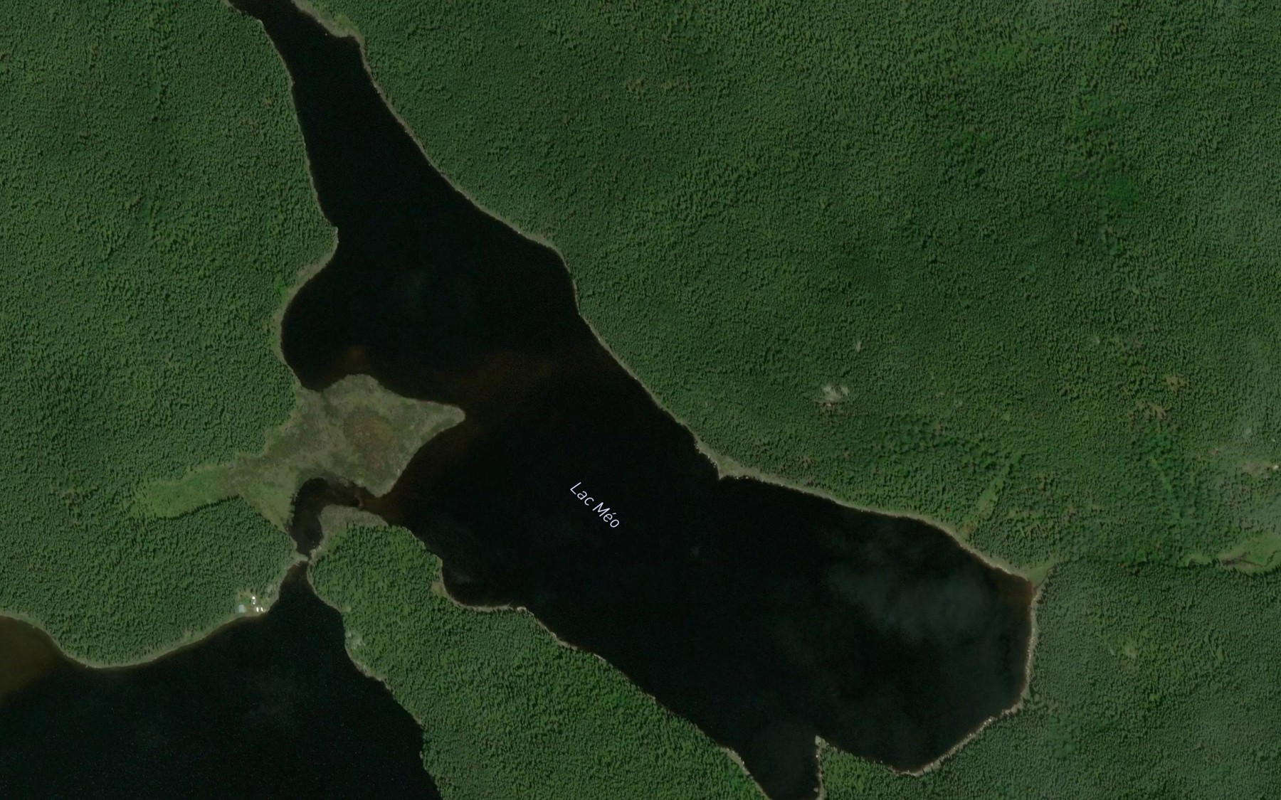 Satellite map of the Lac Meo