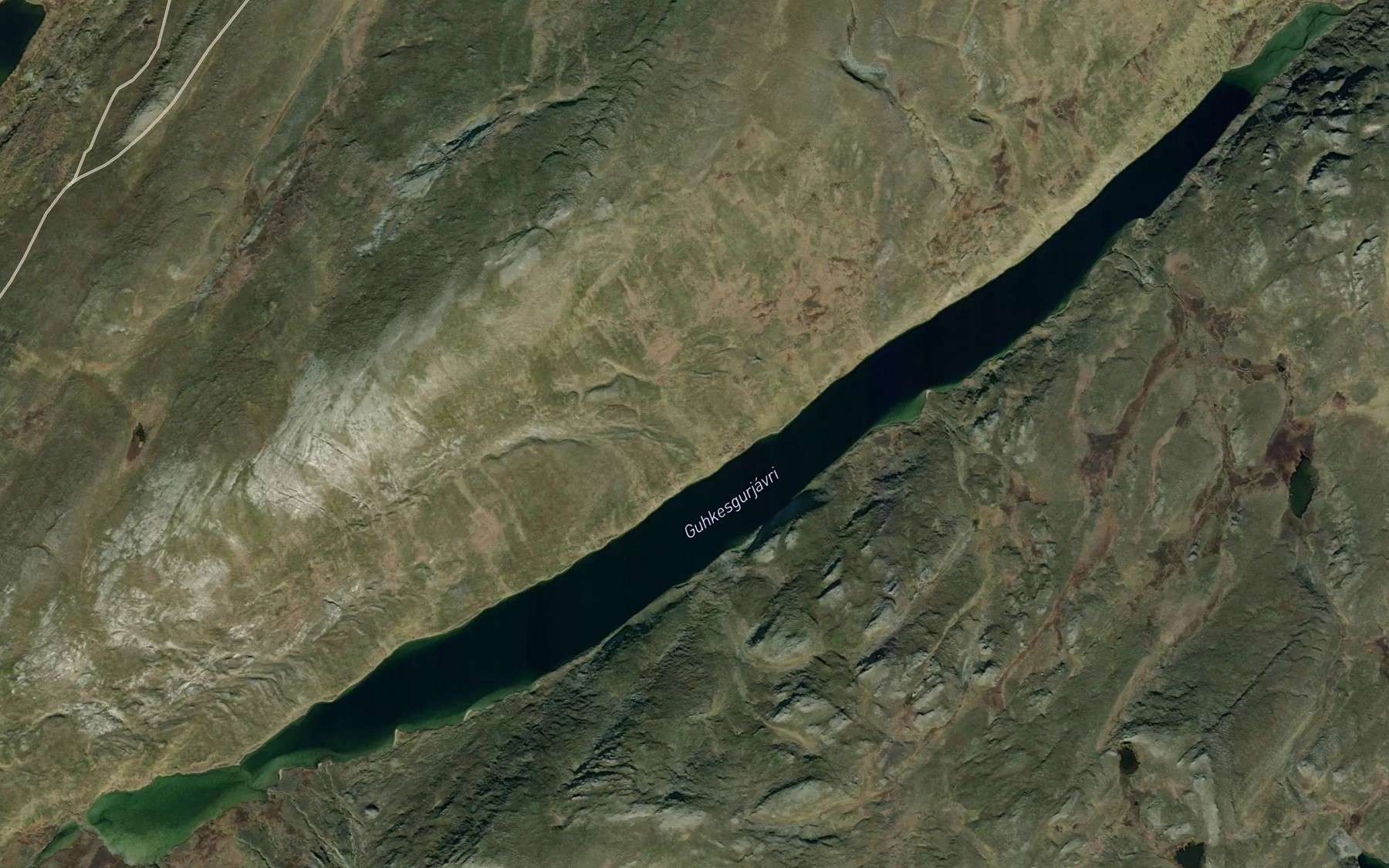 Satellite map of the Gukkesgurjavri