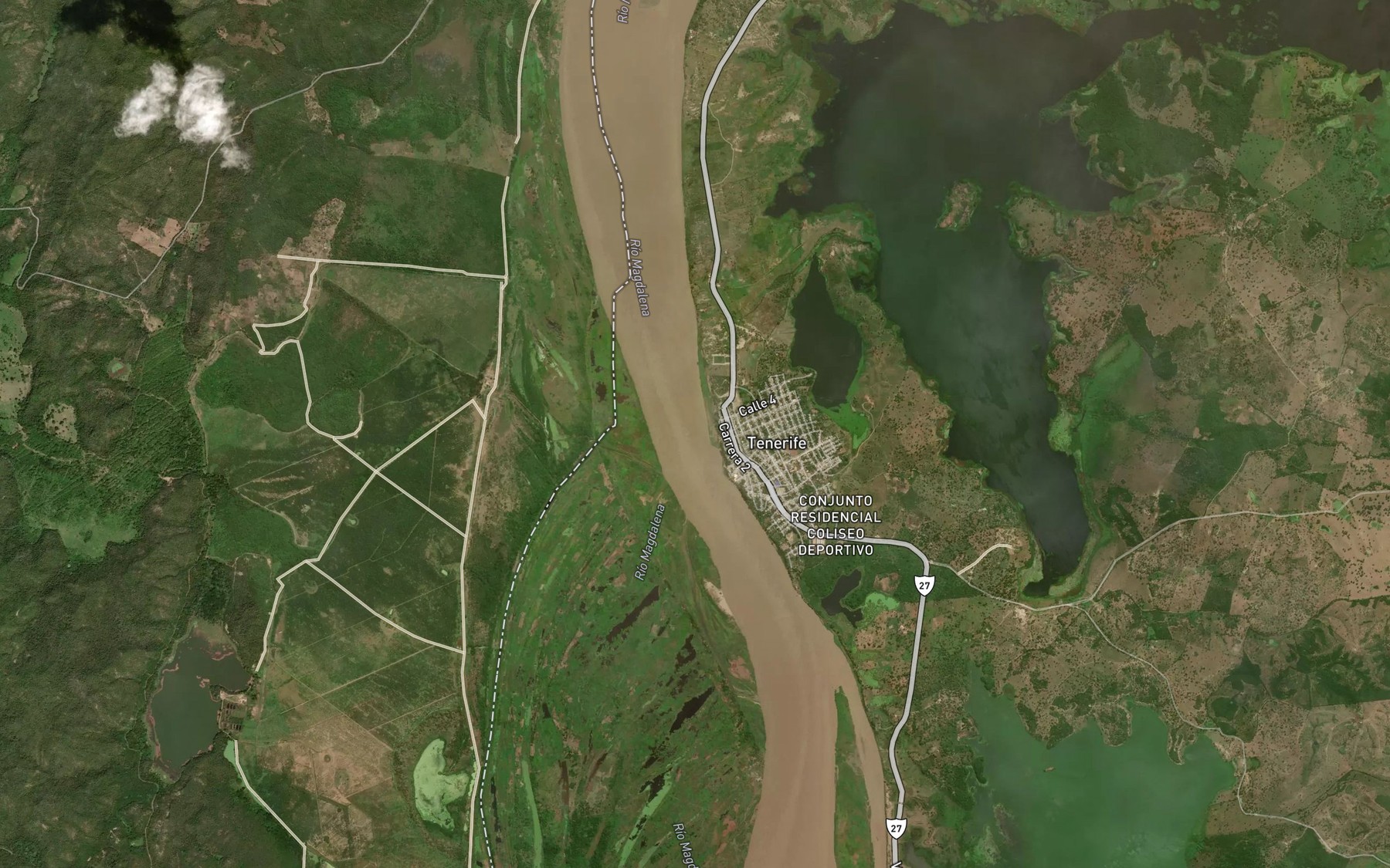 Satellite map of the Brazo de Zura