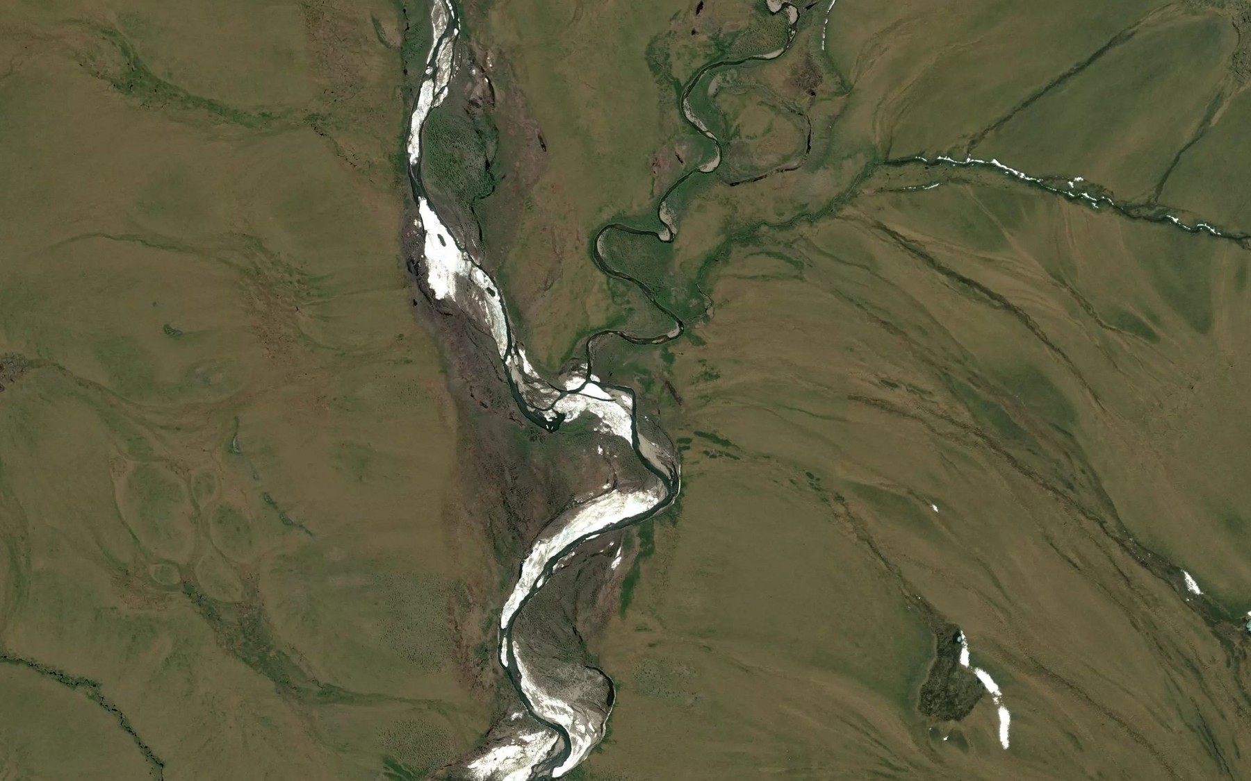 Satellite map of the Kaultuinjek Creek