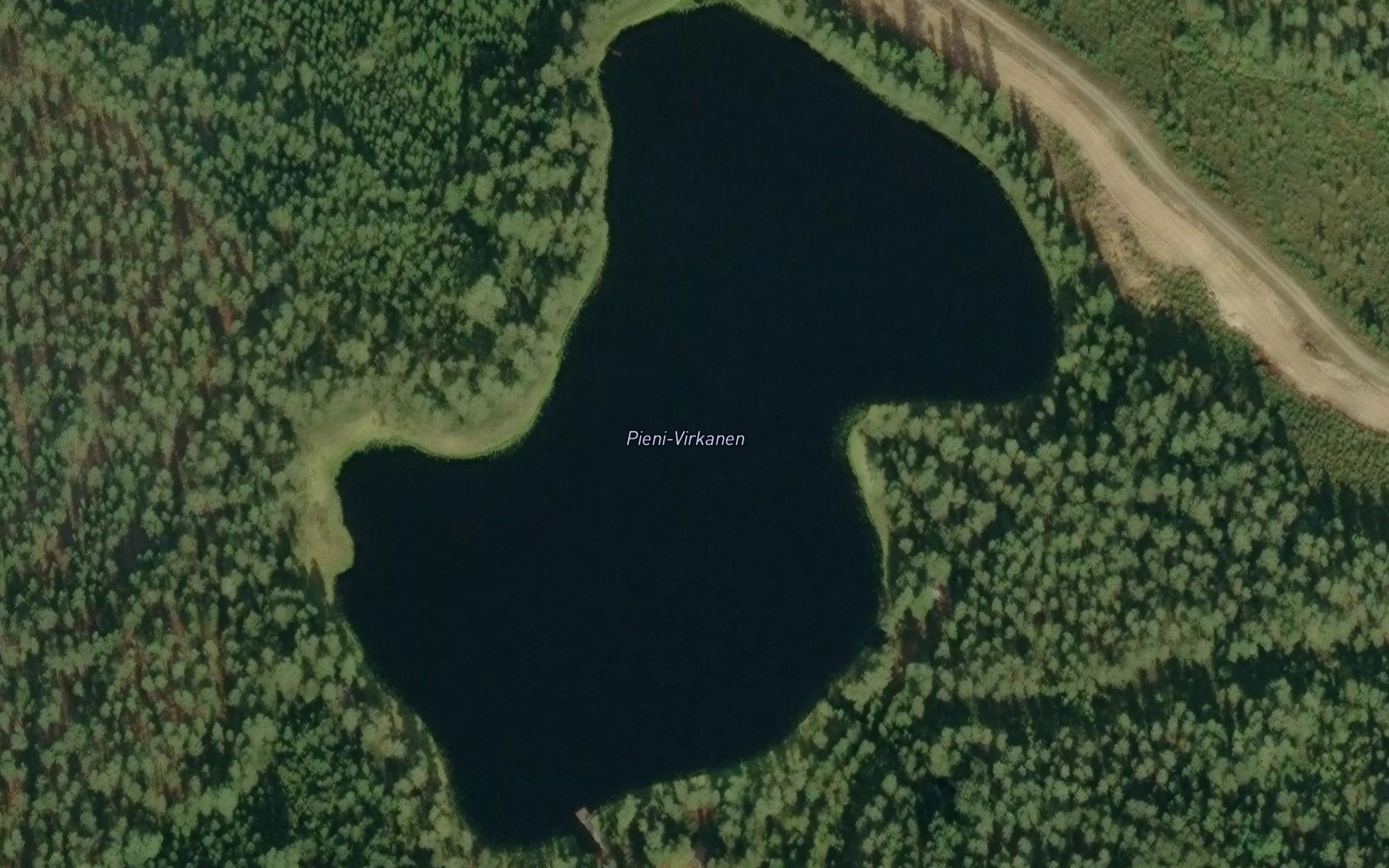 Satellite map of the Pieni-Virkanen