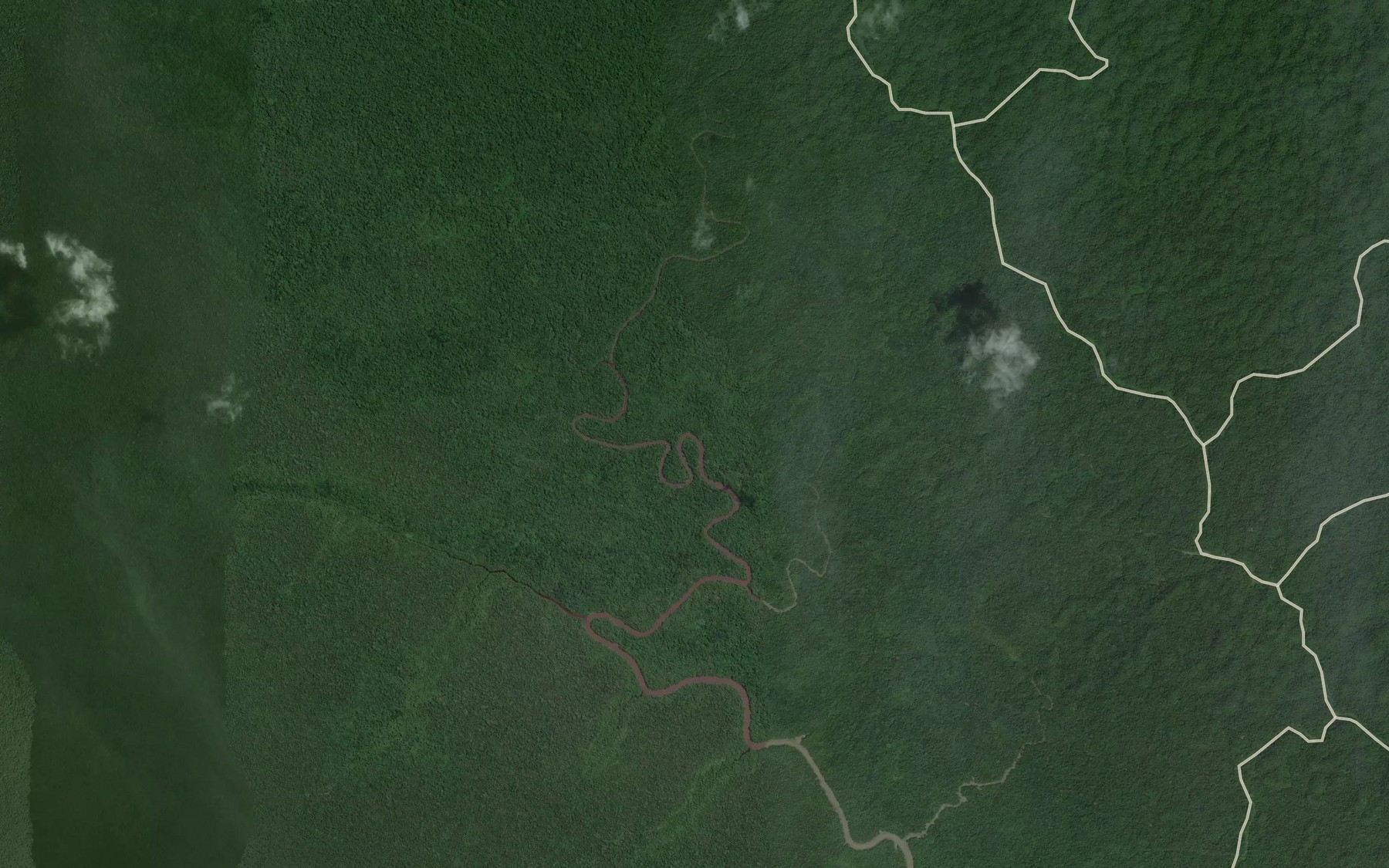 Satellite map of the Ole Creek