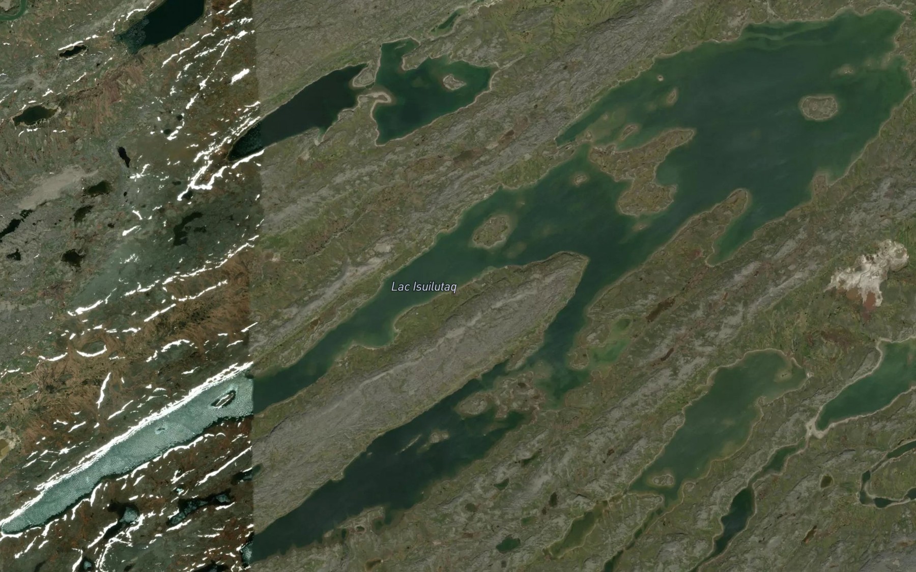 Satellite map of the Lac Isuilutaq