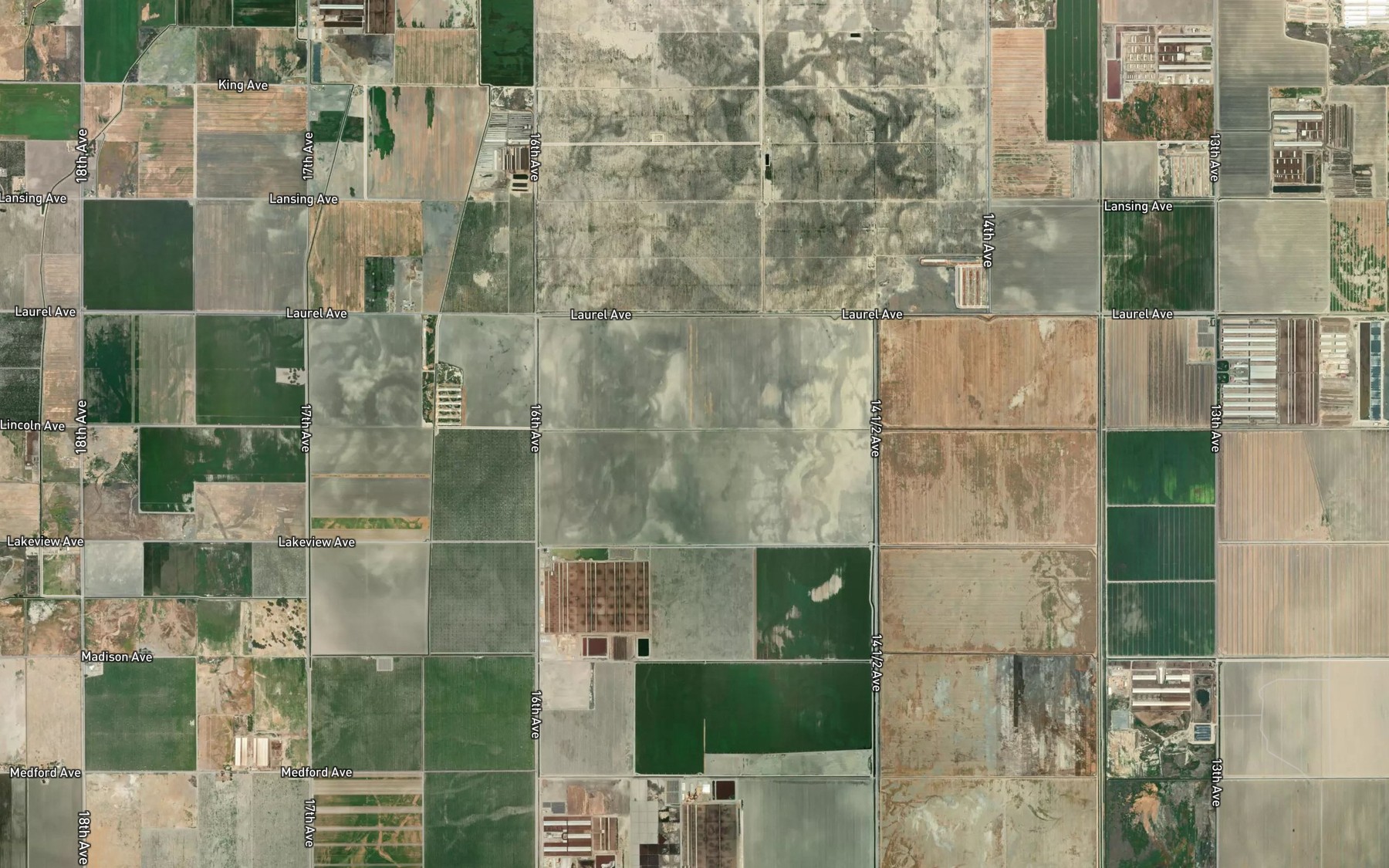 Satellite map of the Last Chance Ditch